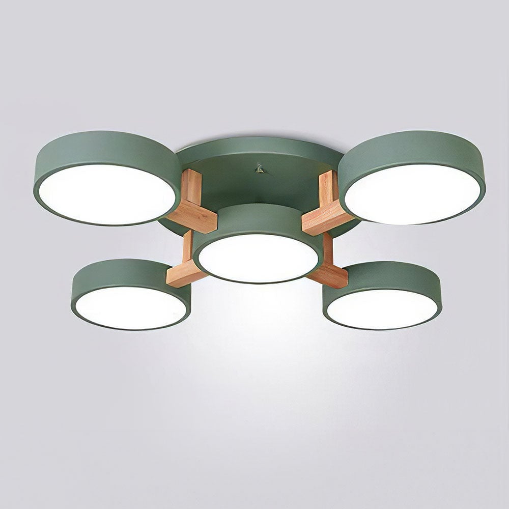 Contemporary Acrylic Multi-Heads Ceiling Light - Lumpaz