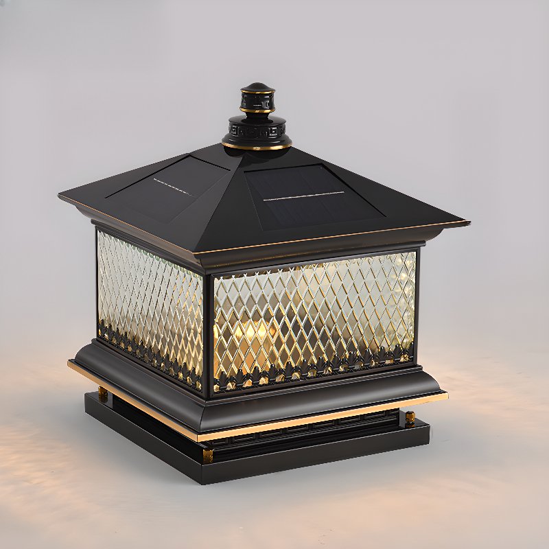Diamond Solar Post Outdoor Light - Lumpaz