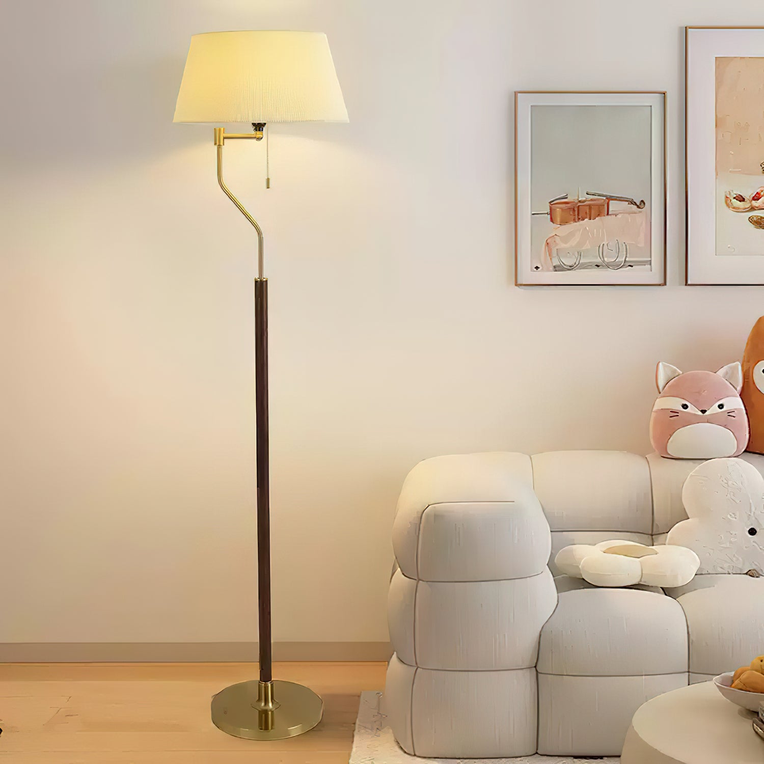 Walnut Whisper Floor Lamp - Lumpaz