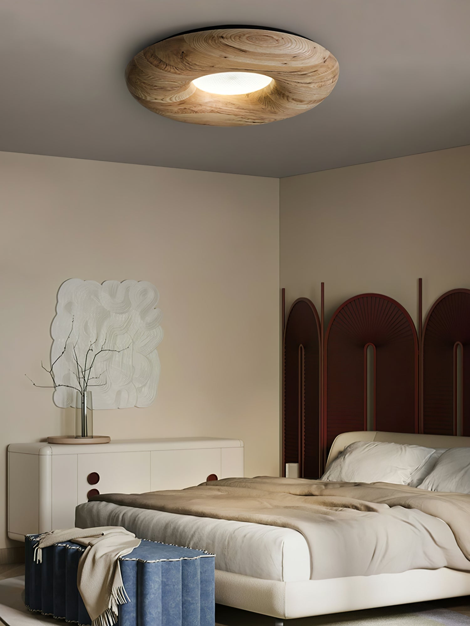 Donut Wood Ceiling Light - Lumpaz