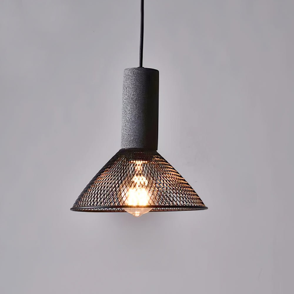 Cement Mesh Pendant Light - Lumpaz