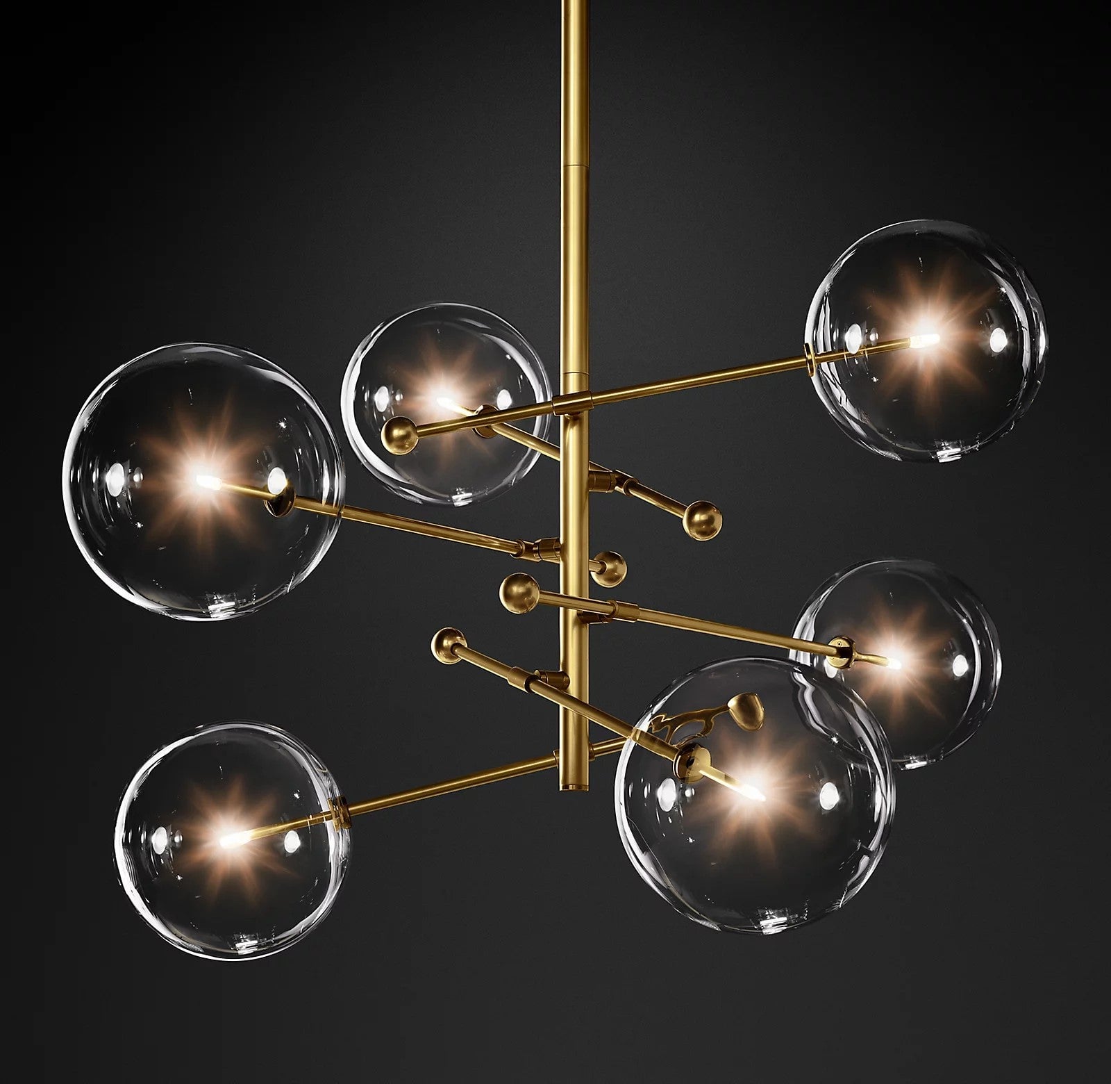 Glass Globe Mobile Chandelier - Lumpaz
