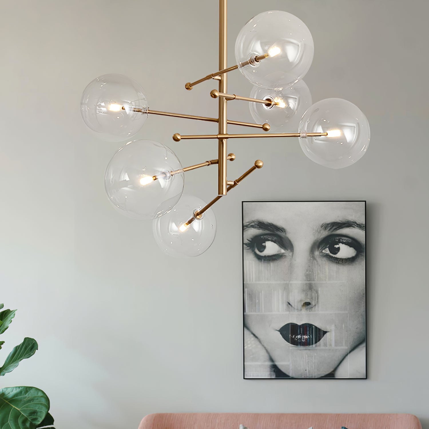 Glass Globe Mobile Chandelier - Lumpaz