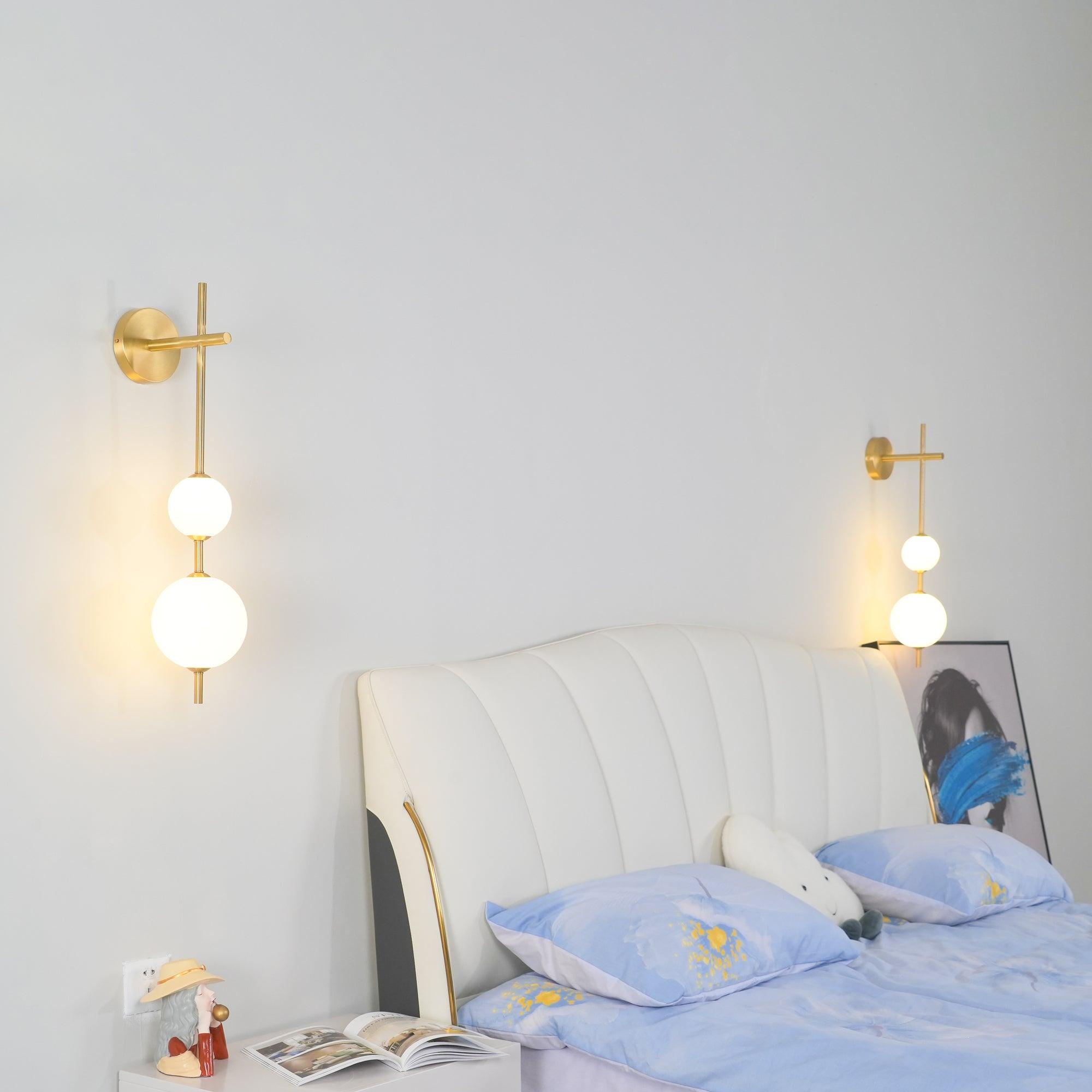 Vertical Globe Plug-in Wall Lamp - Lumpaz