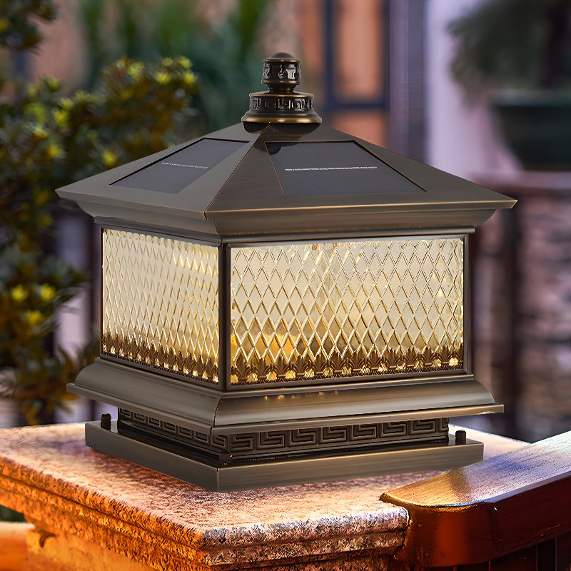Diamond Solar Post Outdoor Light - Lumpaz