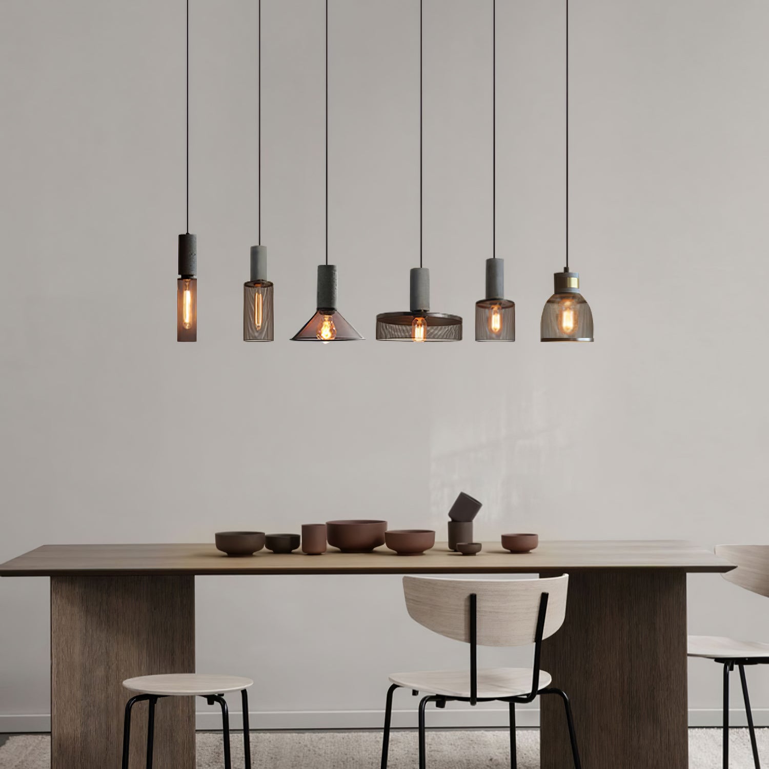 Cement Mesh Pendant Light - Lumpaz