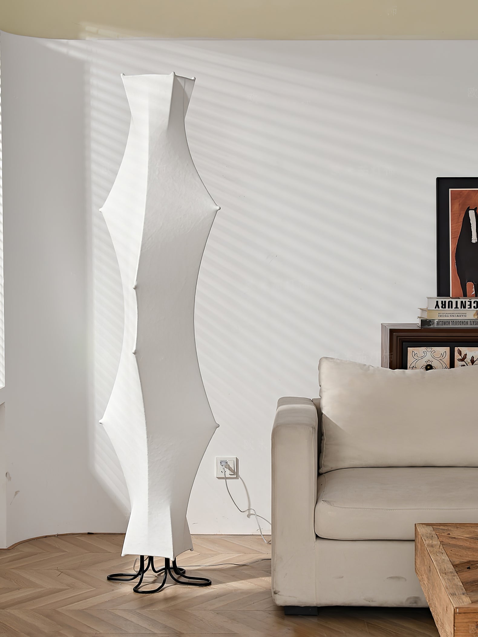 Twist Silk Floor Lamp - Lumpaz