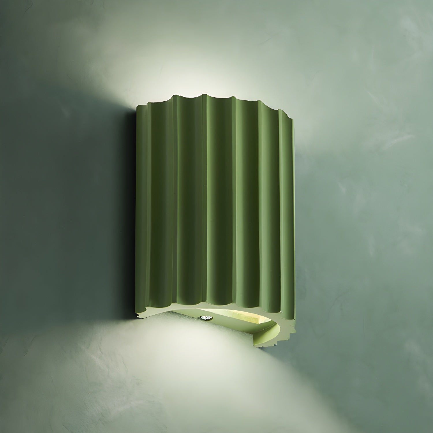 Resin Ribbed Wall Lamp - Lumpaz