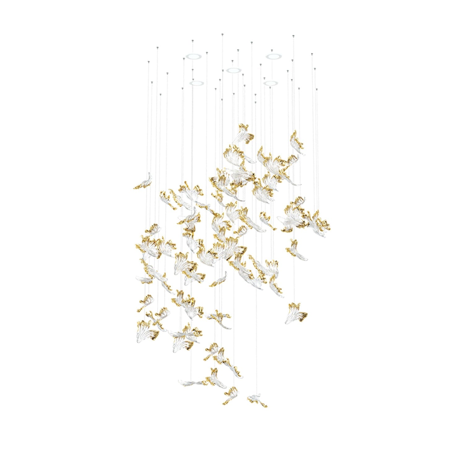 Frosted Petals Frozen Chandelier - Lumpaz