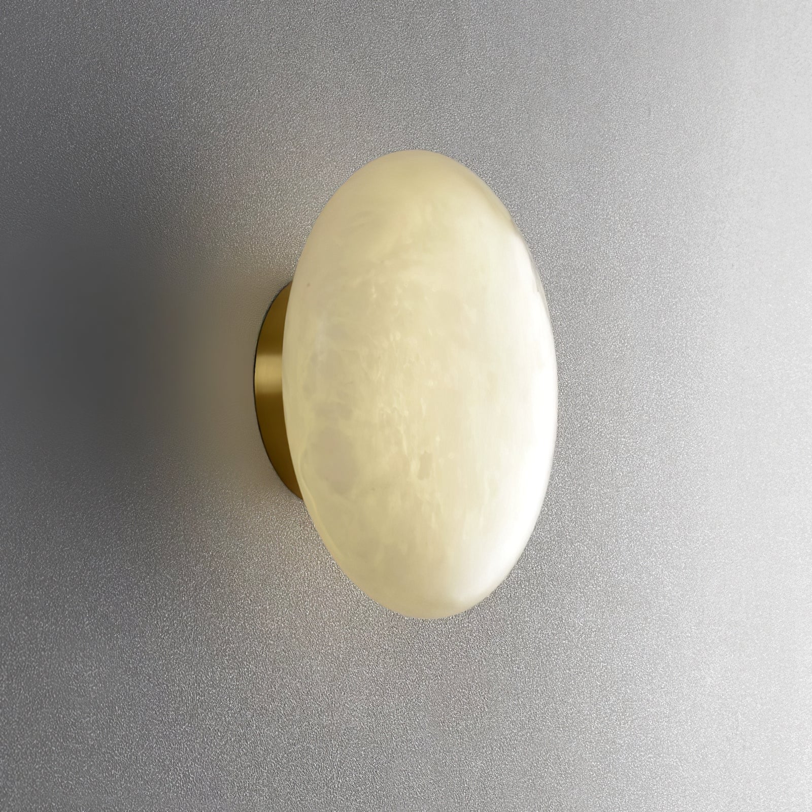 Alabaster Oval Ceiling Lamp - Lumpaz