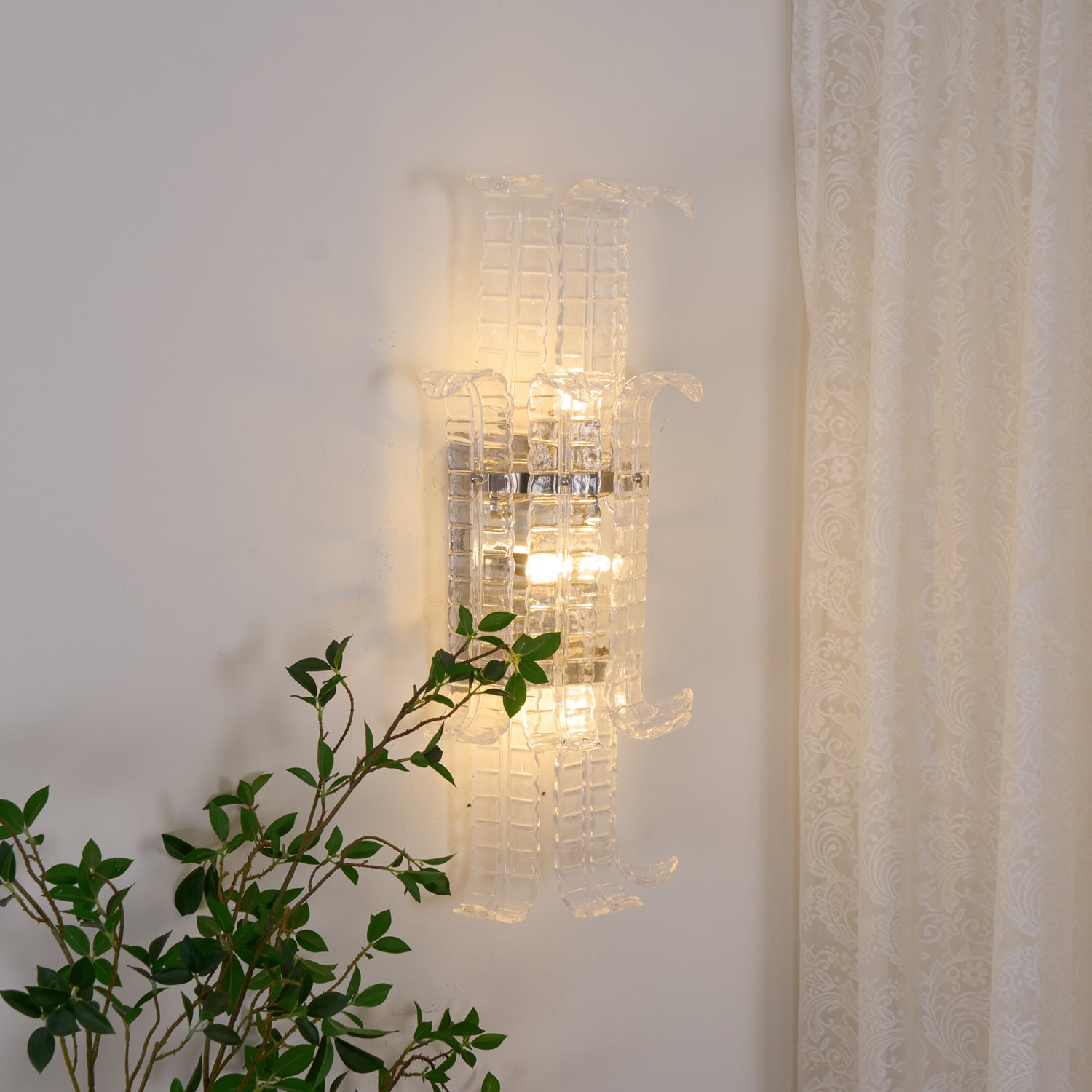 Aveline Murano Glass Wall Sconce - Lumpaz