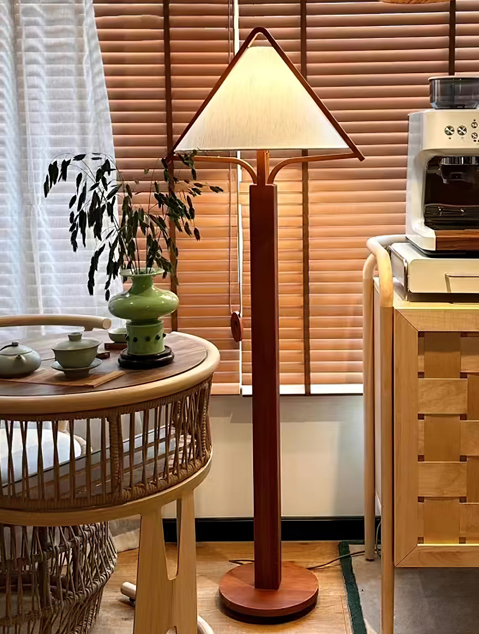 Apex Triangle Shade Floor Lamp - Lumpaz
