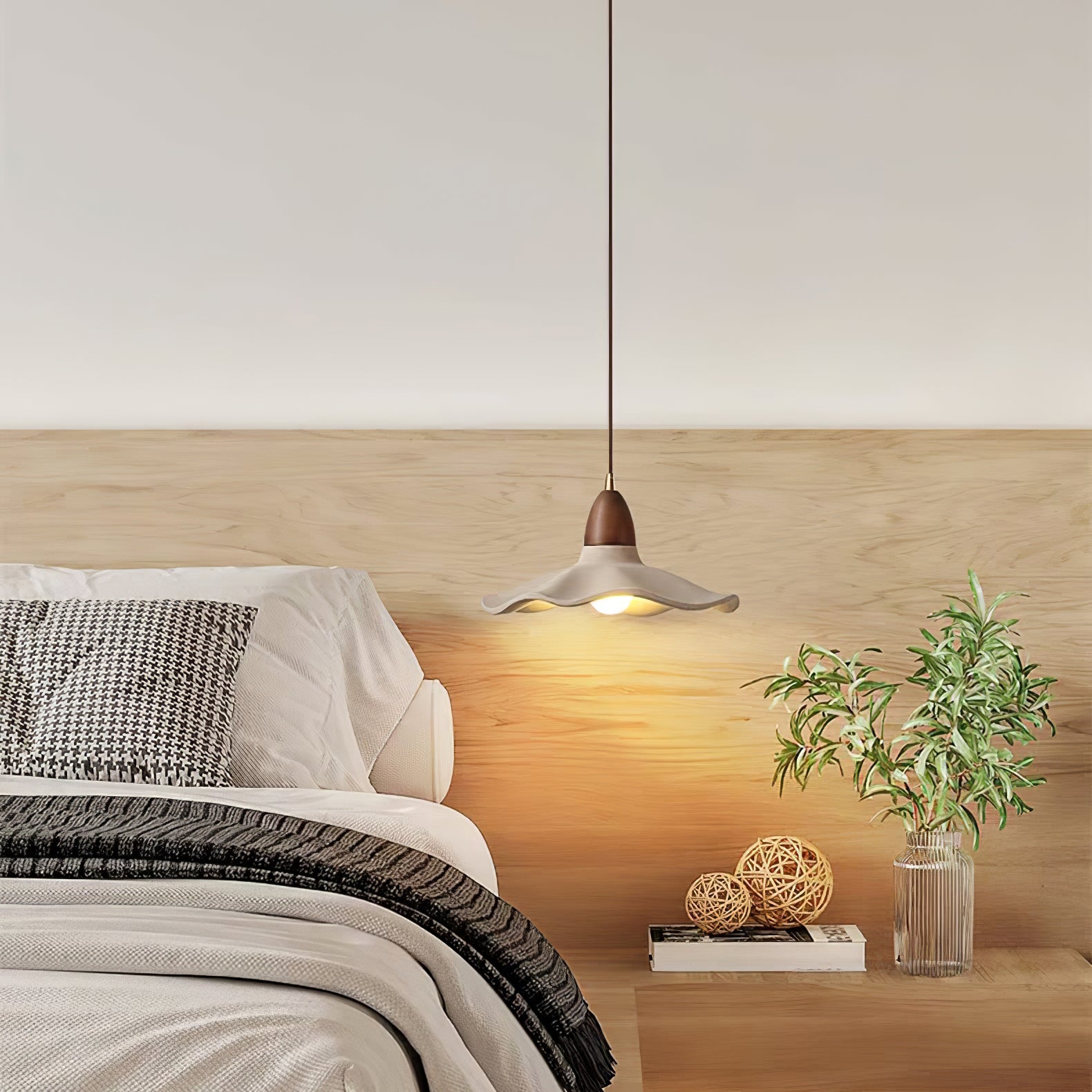 Cement Wave Pendant Light - Lumpaz