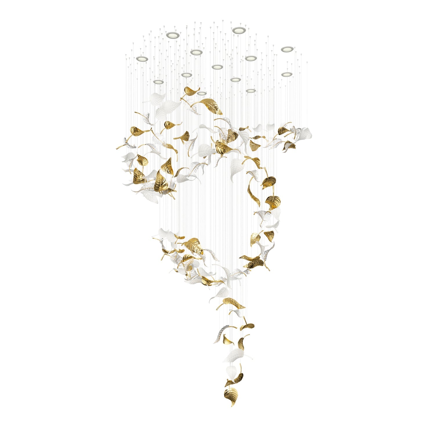 Linden Leaves Chandelier - Lumpaz