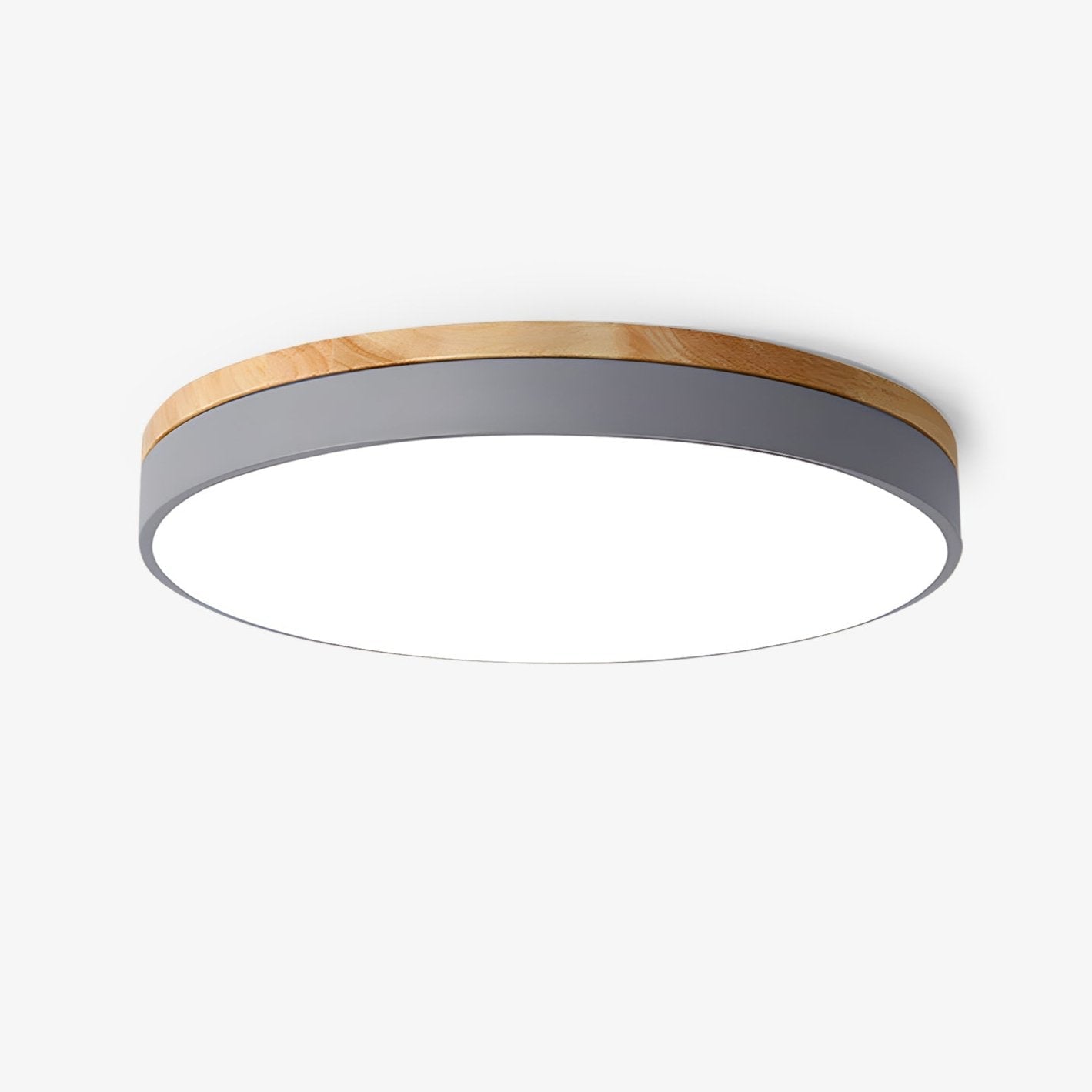 Zara Circular Wood Ceiling Lamp - Lumpaz