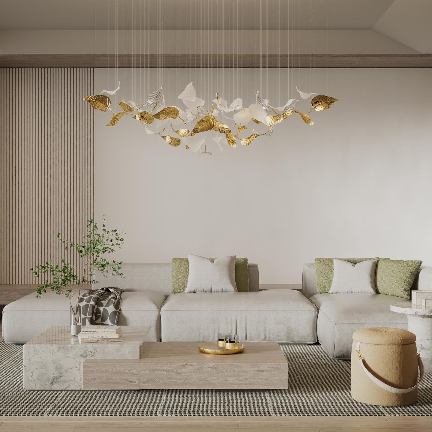Linden Leaves Chandelier - Lumpaz