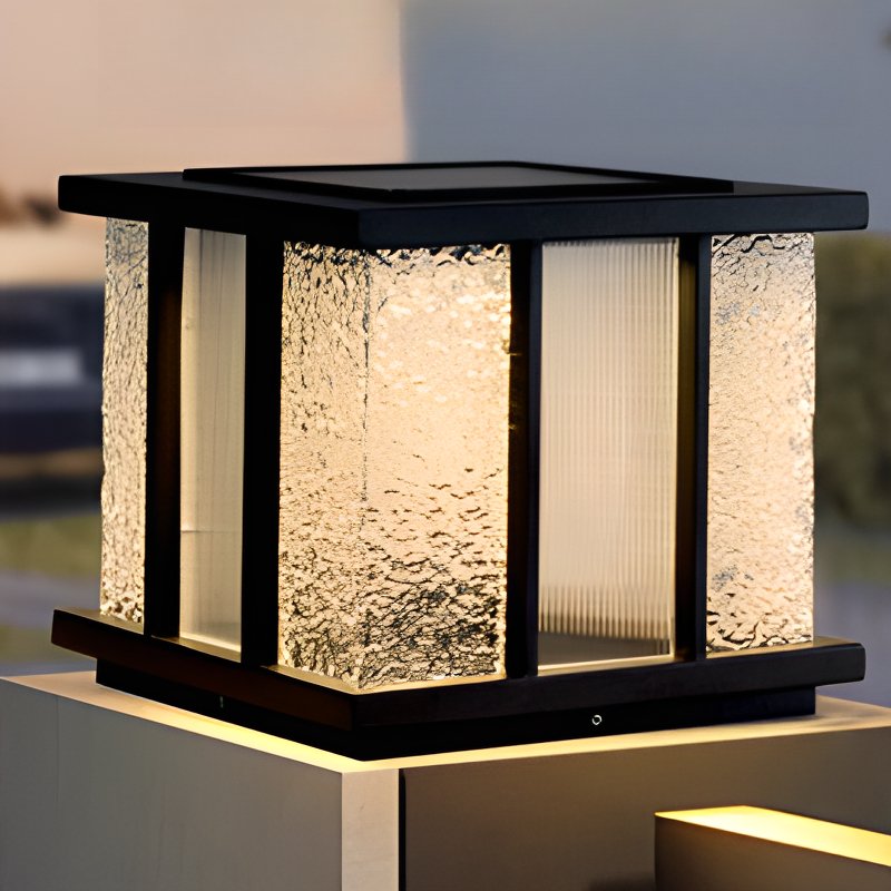 Modern Cube Solar Outdoor Light - Lumpaz