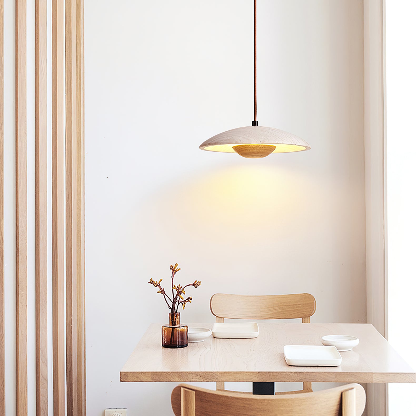 Solara Wood Pendant Lamp - Lumpaz