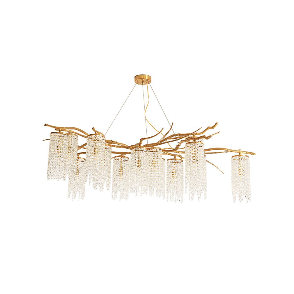 Forest Dawn Brass Chandelier - Lumpaz