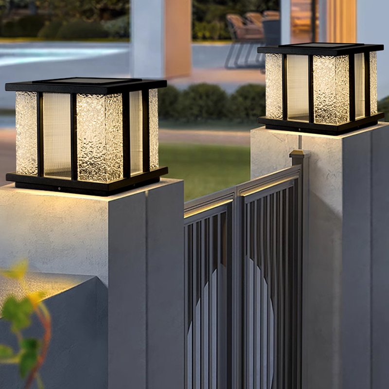 Modern Cube Solar Outdoor Light - Lumpaz