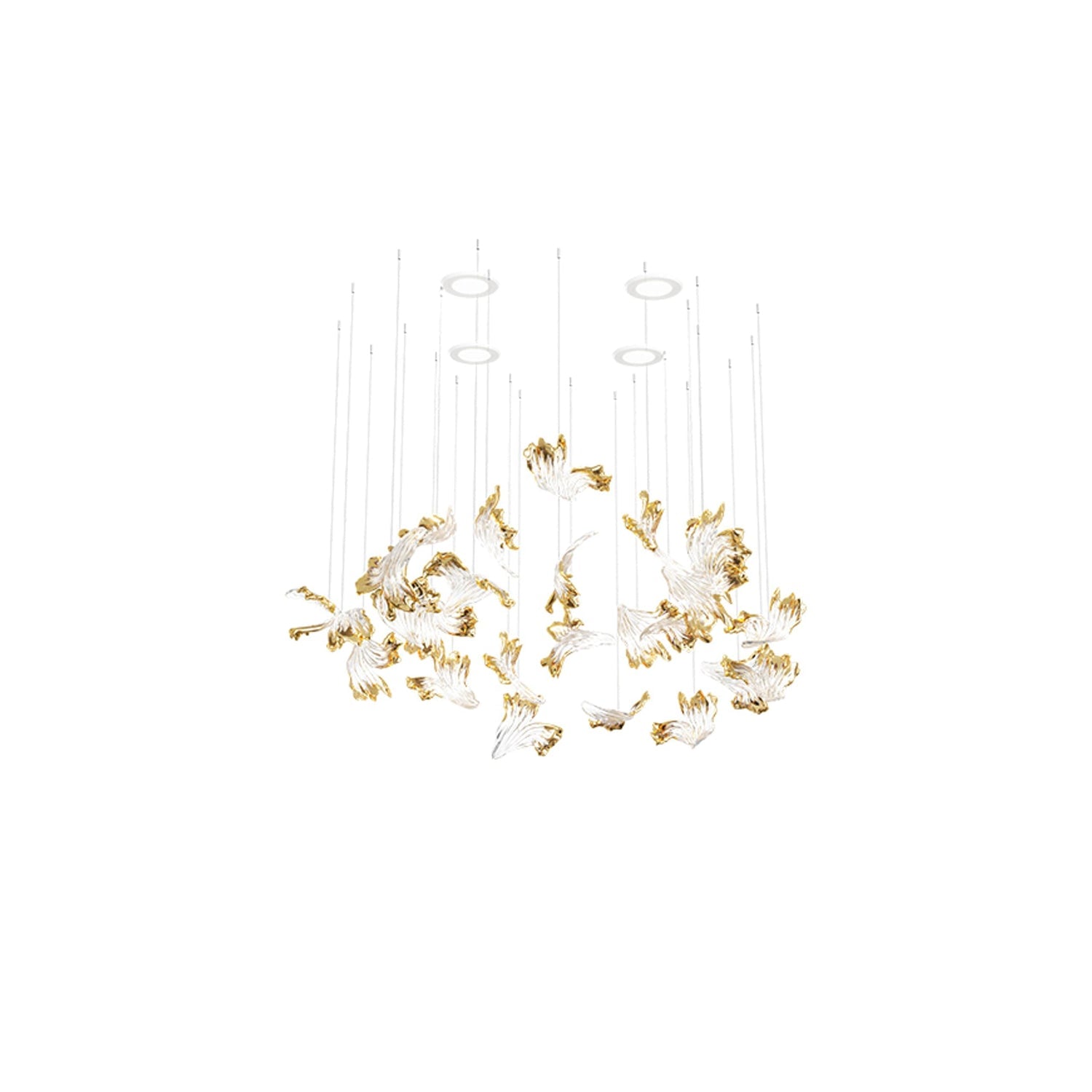 Frosted Petals Frozen Chandelier - Lumpaz