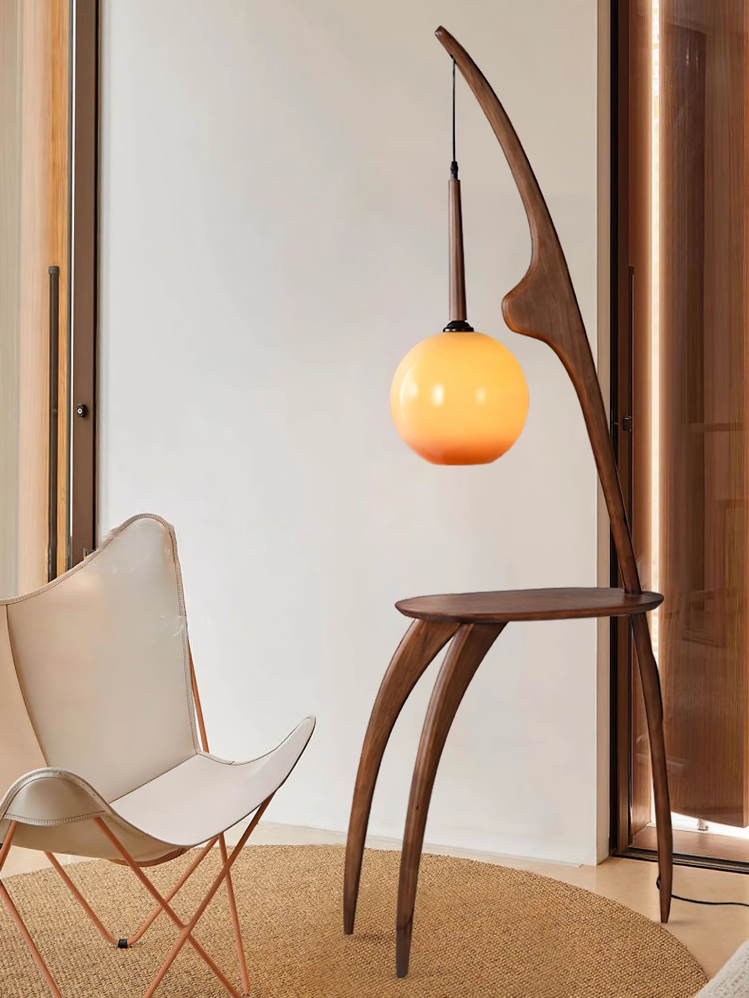Curved Mantis Arm Floor Lamp - Lumpaz