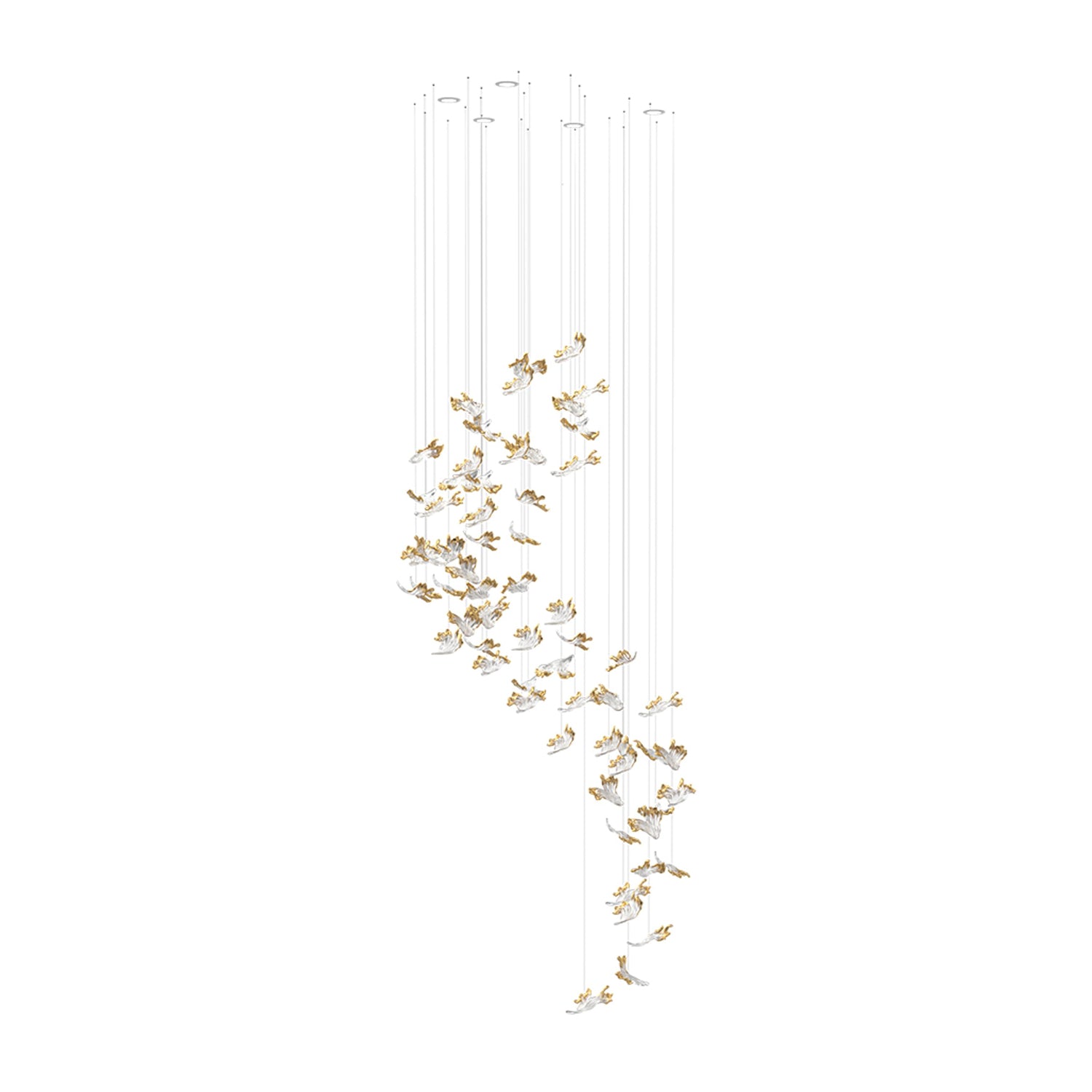 Frosted Petals Frozen Chandelier - Lumpaz