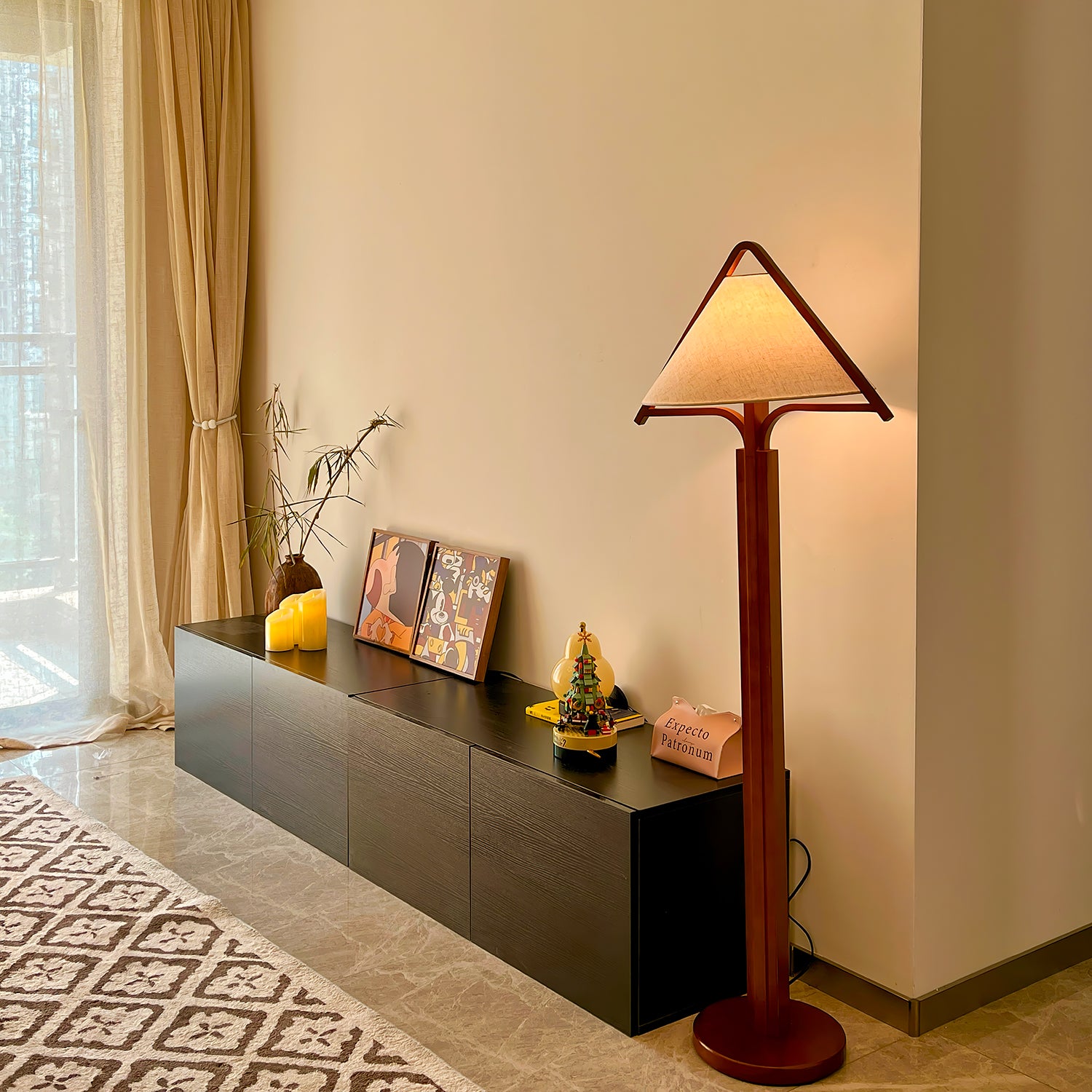 Apex Triangle Shade Floor Lamp - Lumpaz