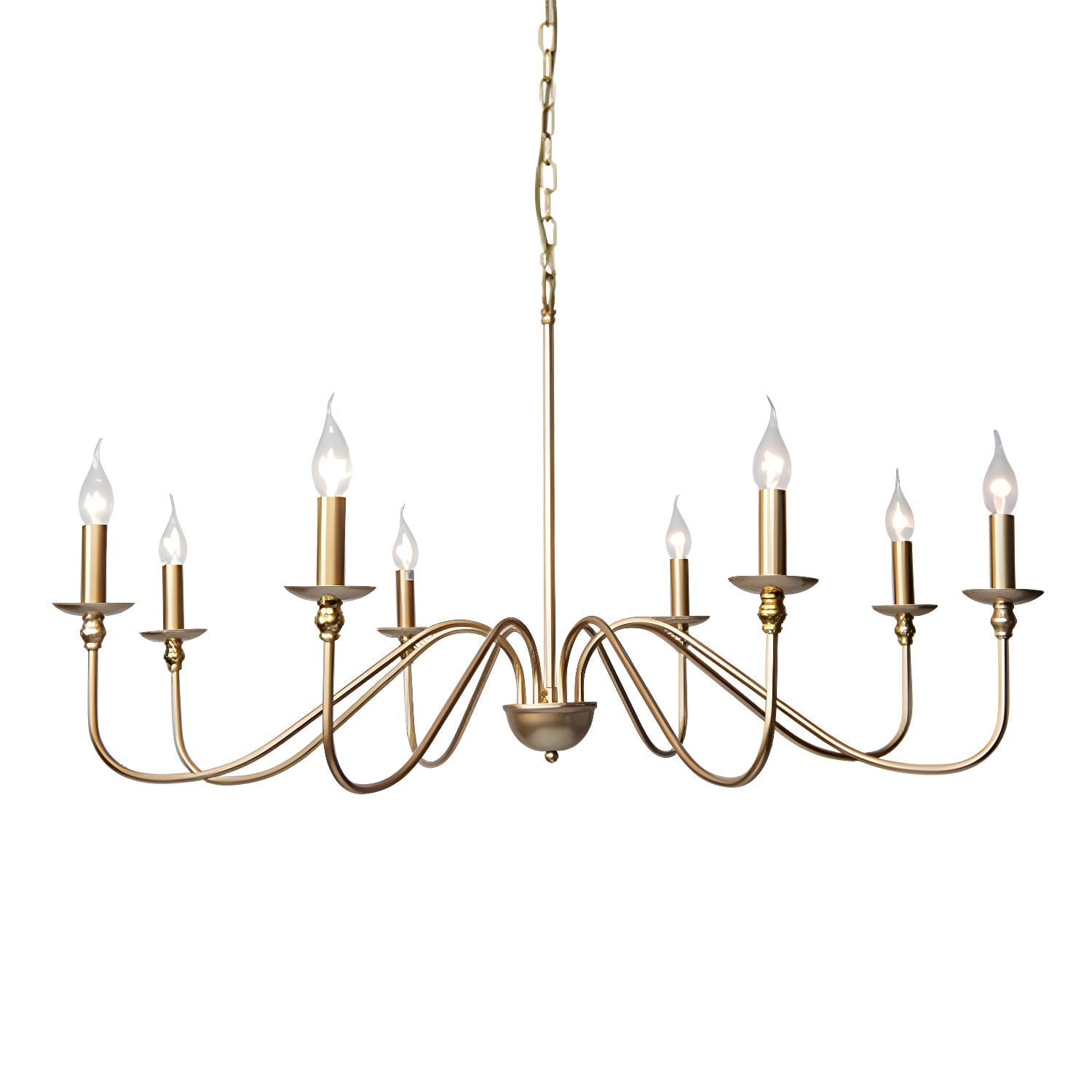 Timeless Gold Candle Chandelier - Lumpaz