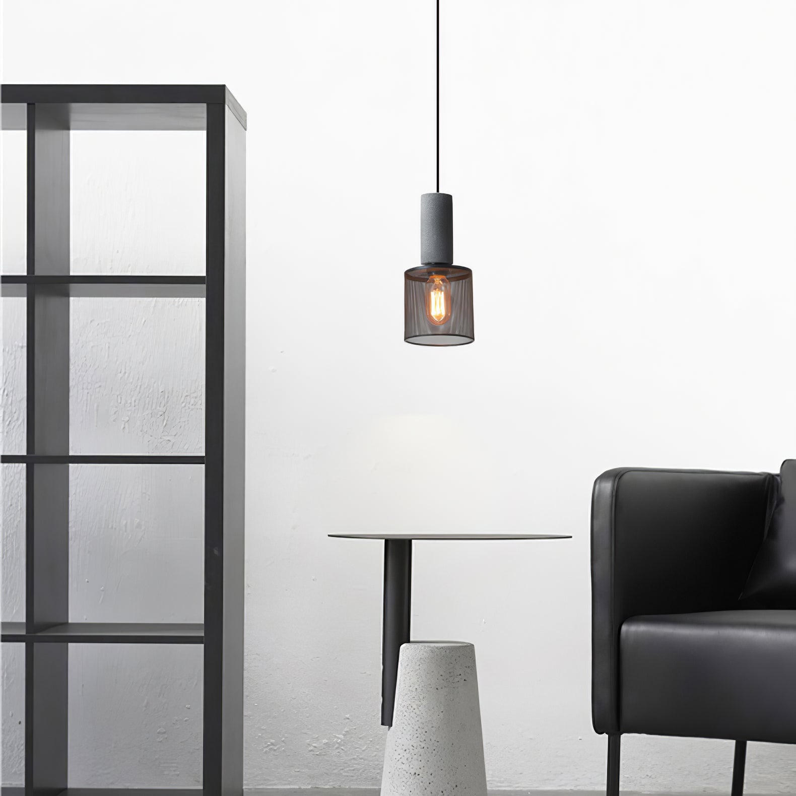 Cement Mesh Pendant Light - Lumpaz