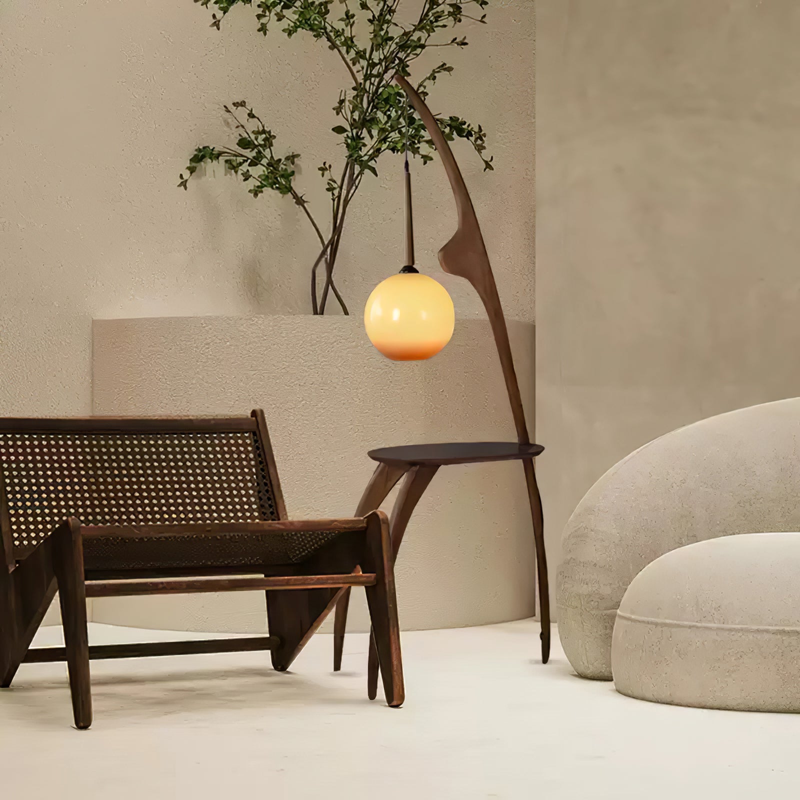 Curved Mantis Arm Floor Lamp - Lumpaz