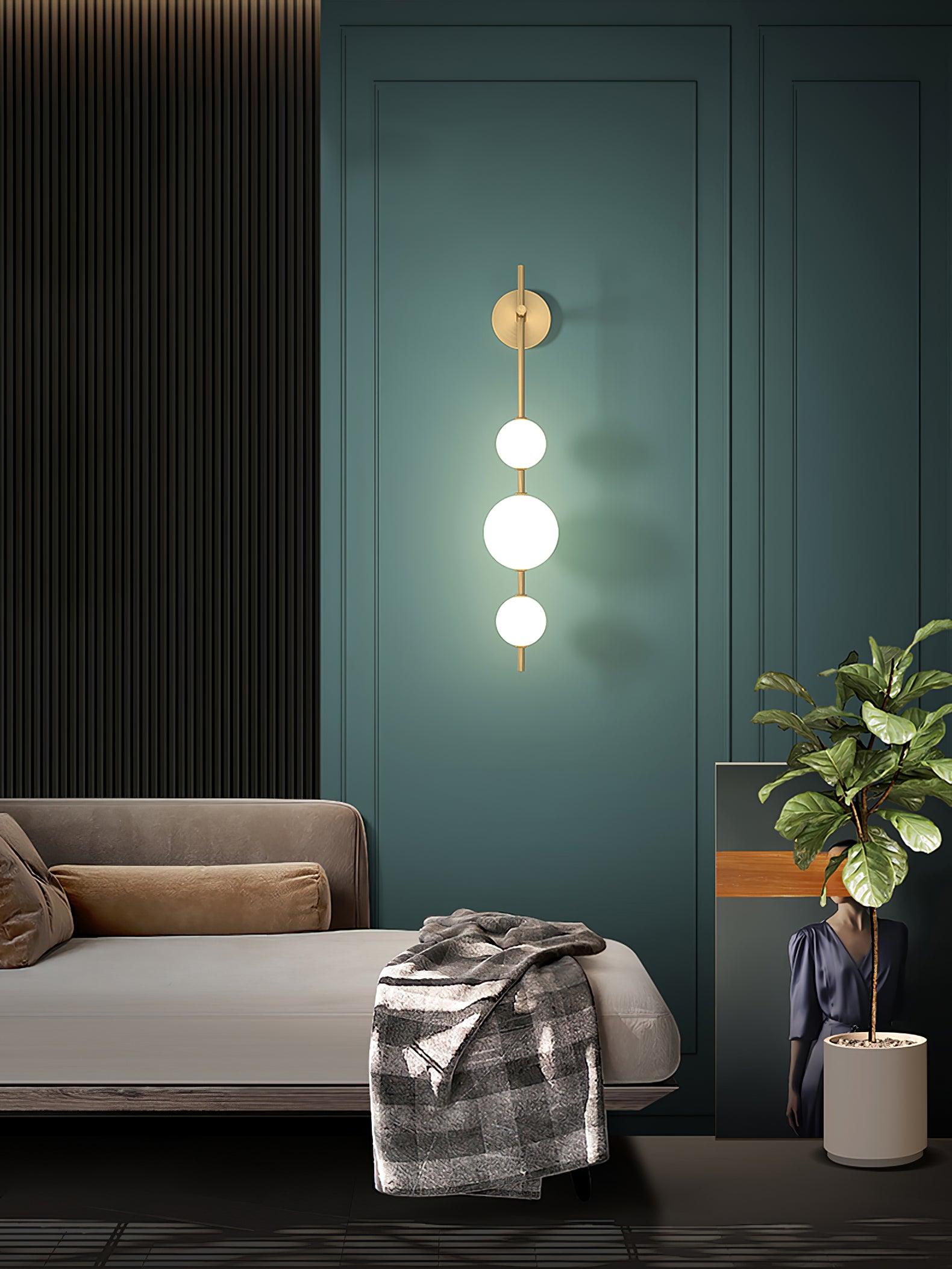 Vertical Globe Plug-in Wall Lamp - Lumpaz