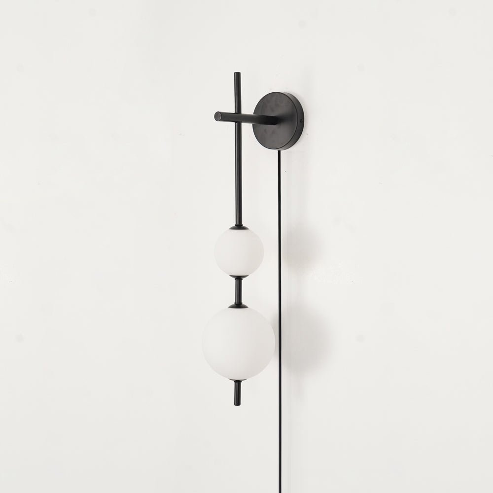 Vertical Globe Plug-in Wall Lamp - Lumpaz