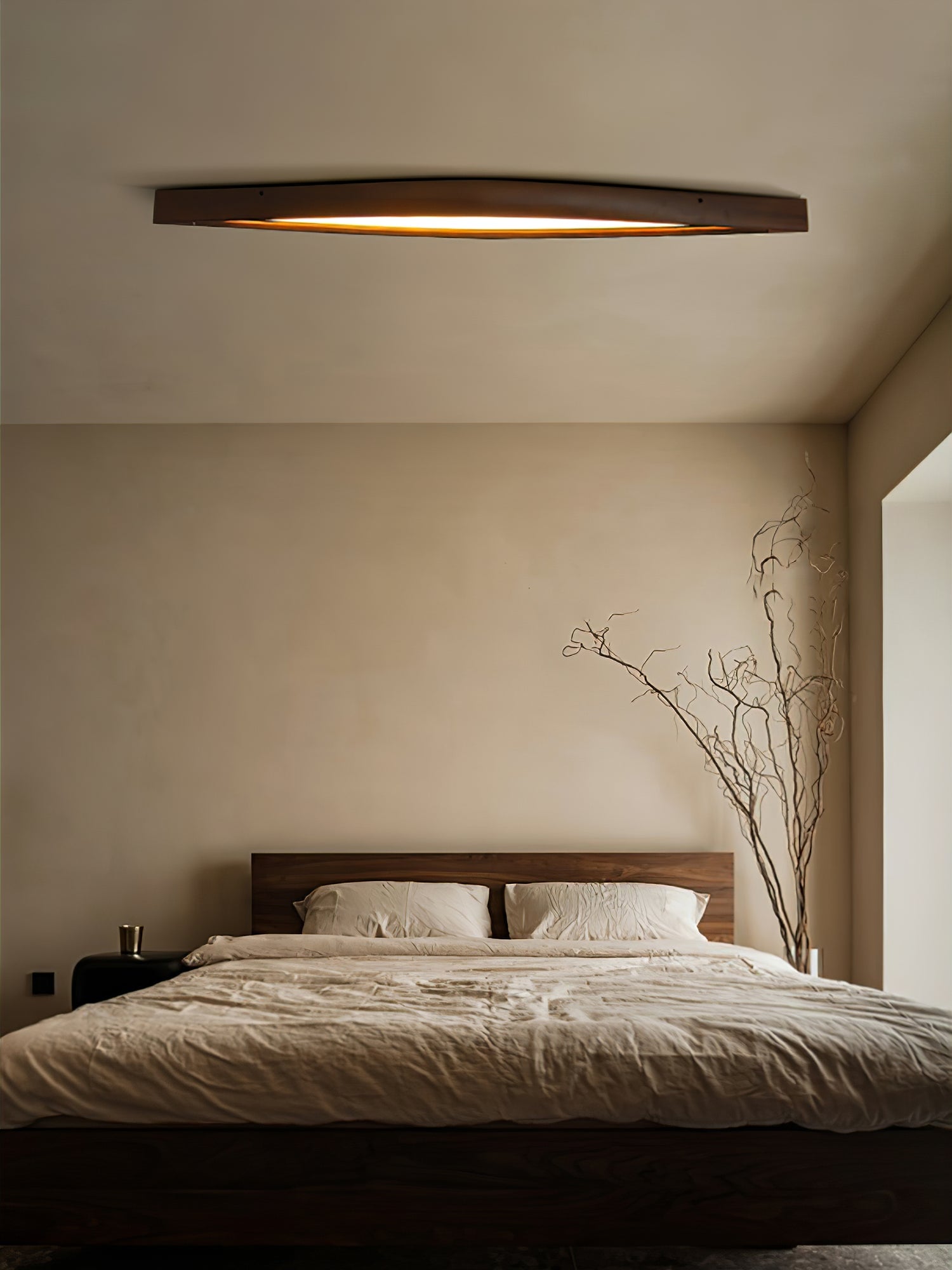 Horizon Linear Wood Ceiling Lamp - Lumpaz