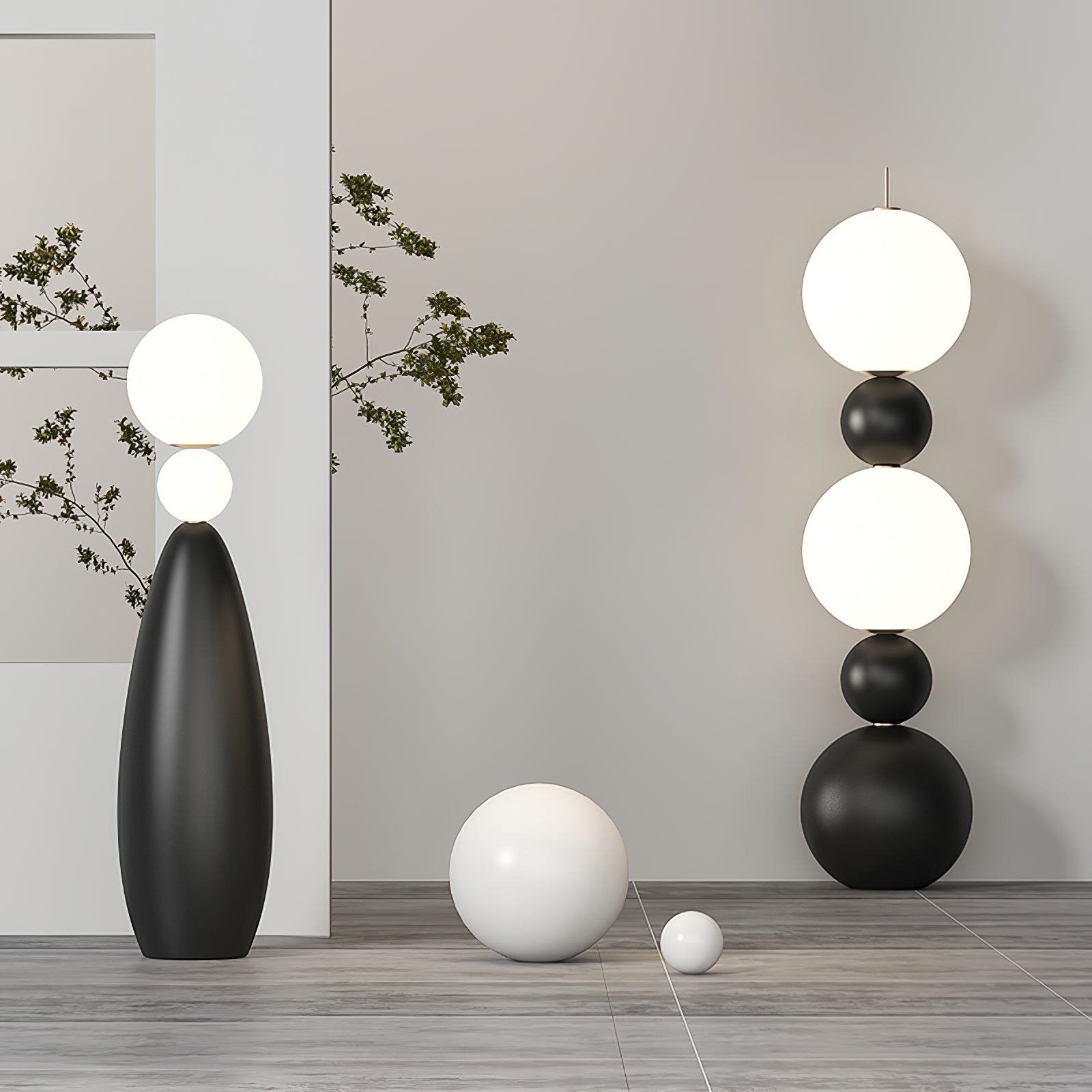 Orion Sphere Floor Lamp - Lumpaz