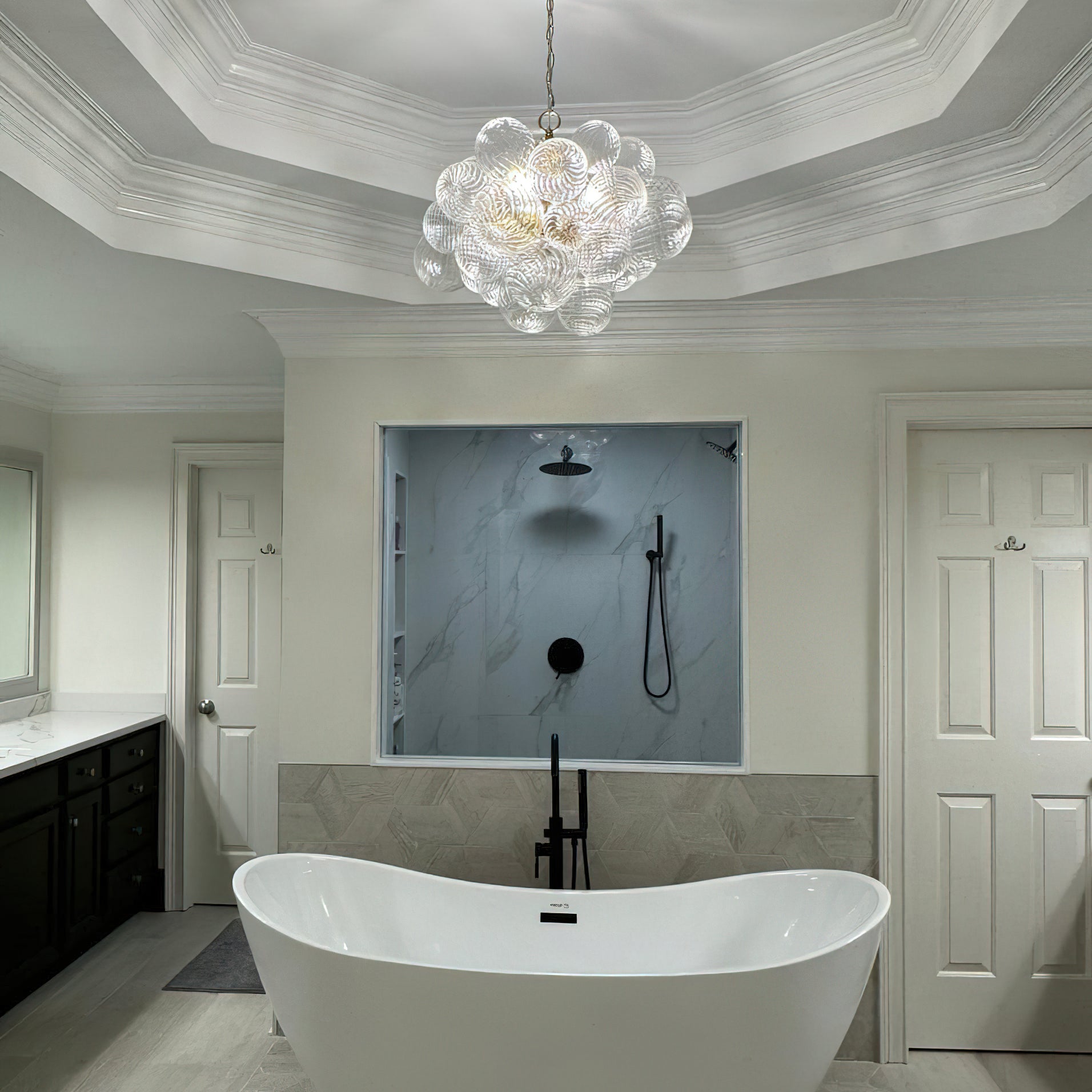 Glass Ball Bubbles Chandelier - Lumpaz