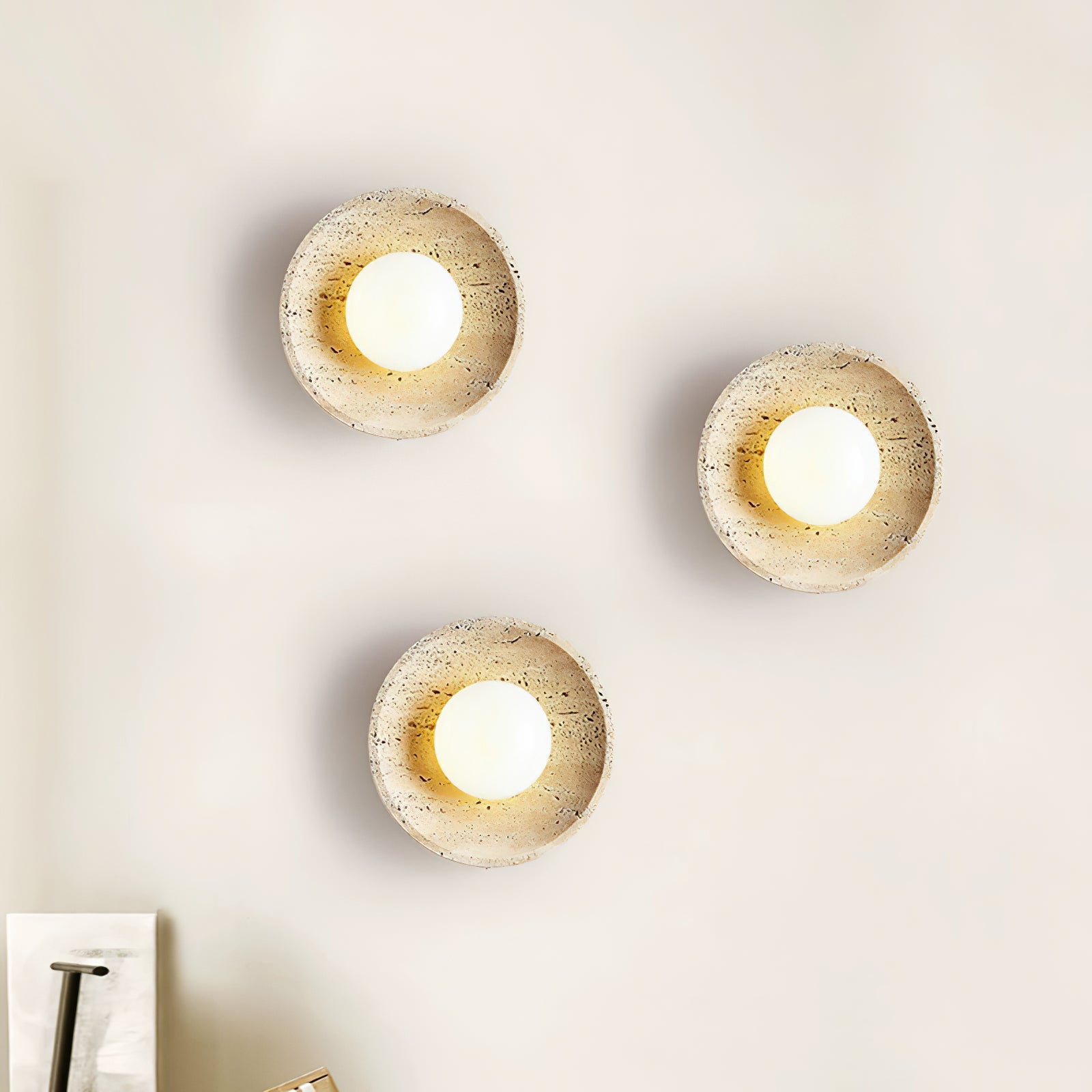 Stone Lunar Eclipse Wall Light - Lumpaz
