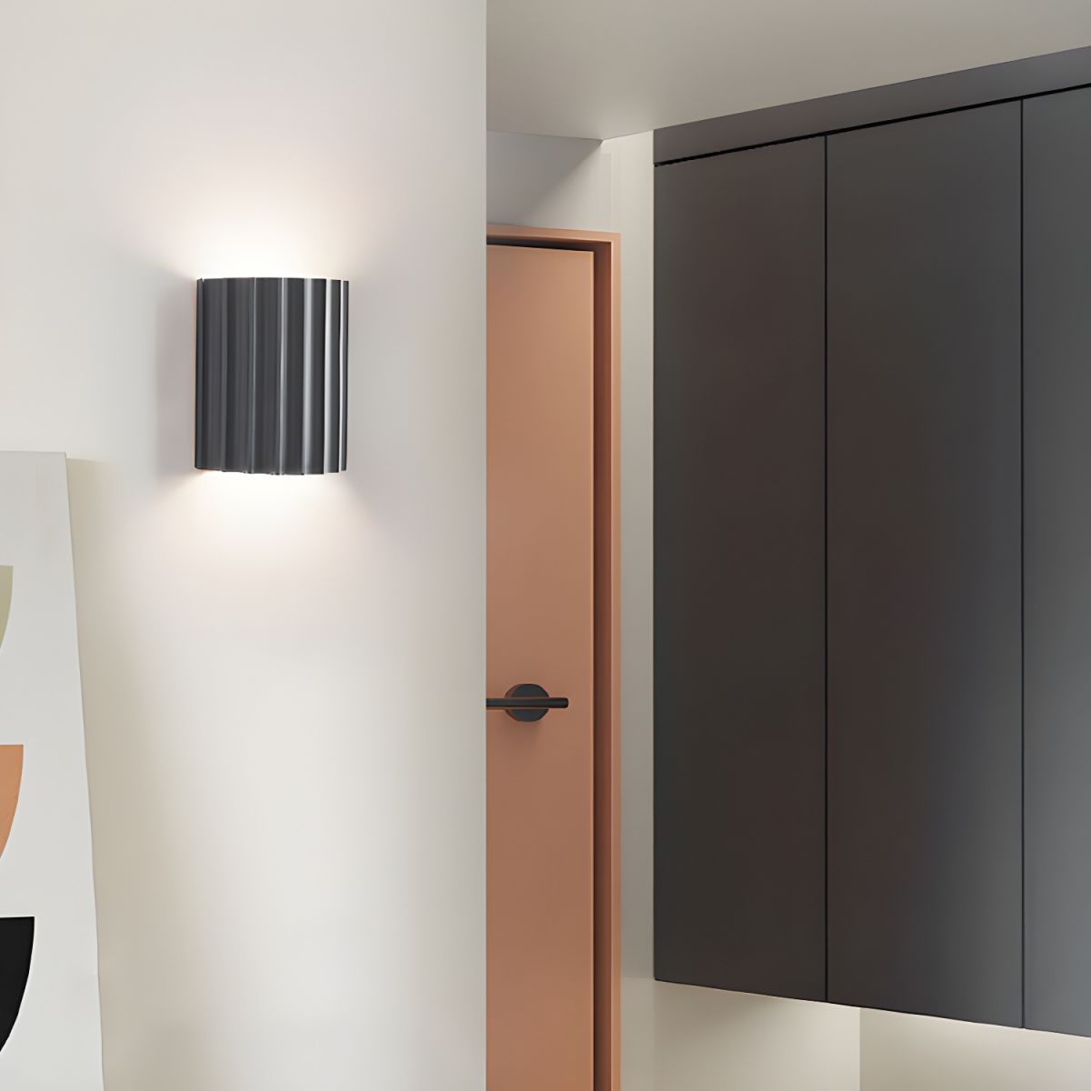 Resin Ribbed Wall Lamp - Lumpaz