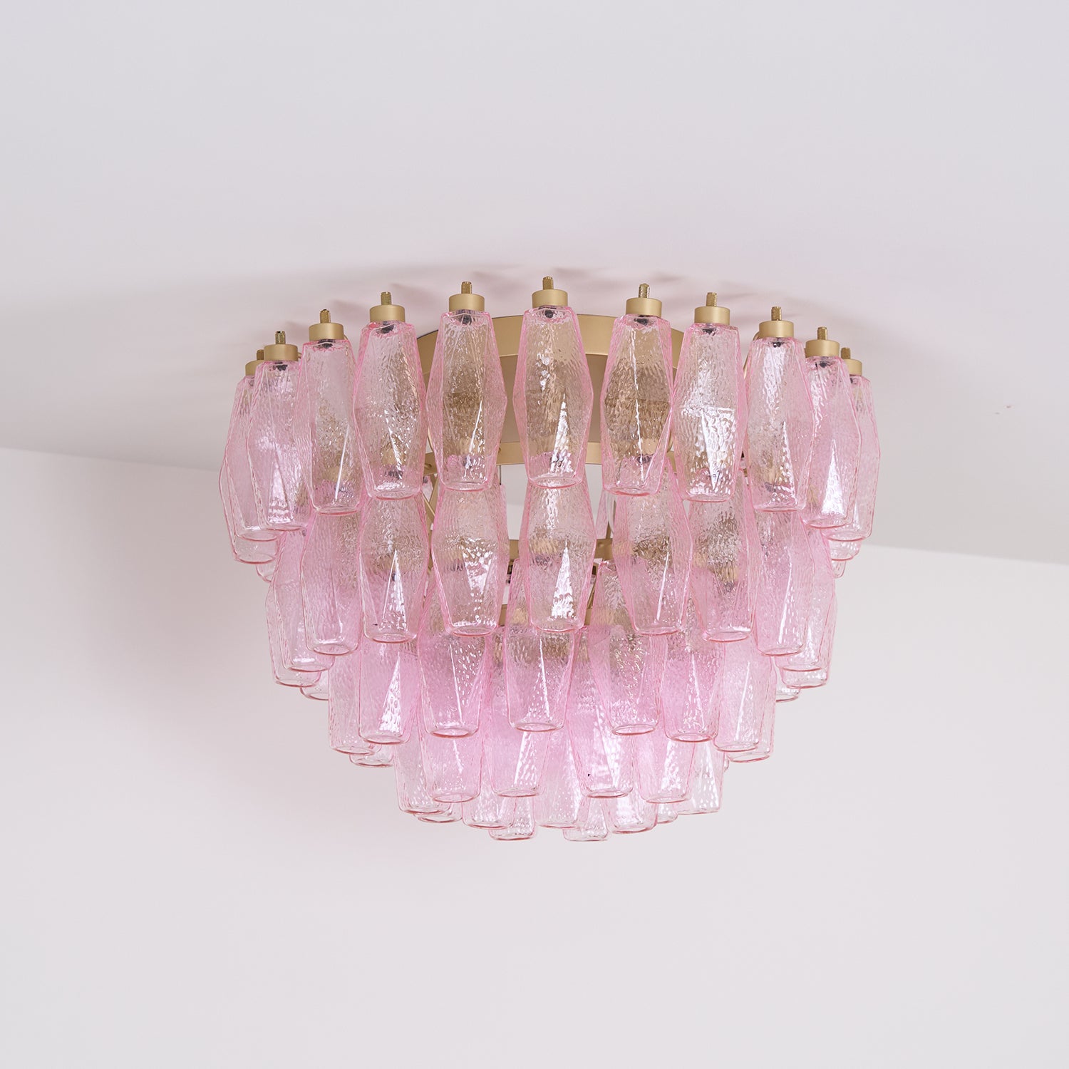 Poliedri Murano Pink Ceiling Light - Lumpaz