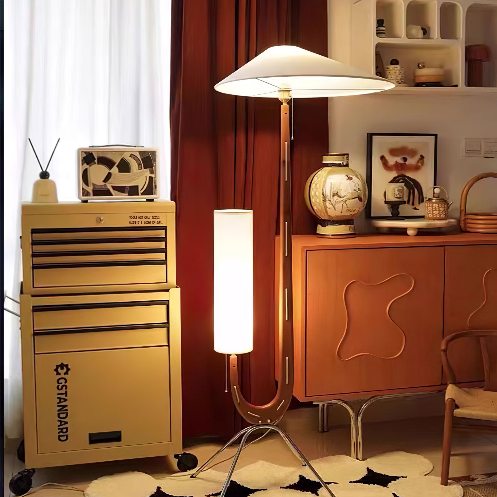 Apex Triangle Shade Floor Lamp - Lumpaz