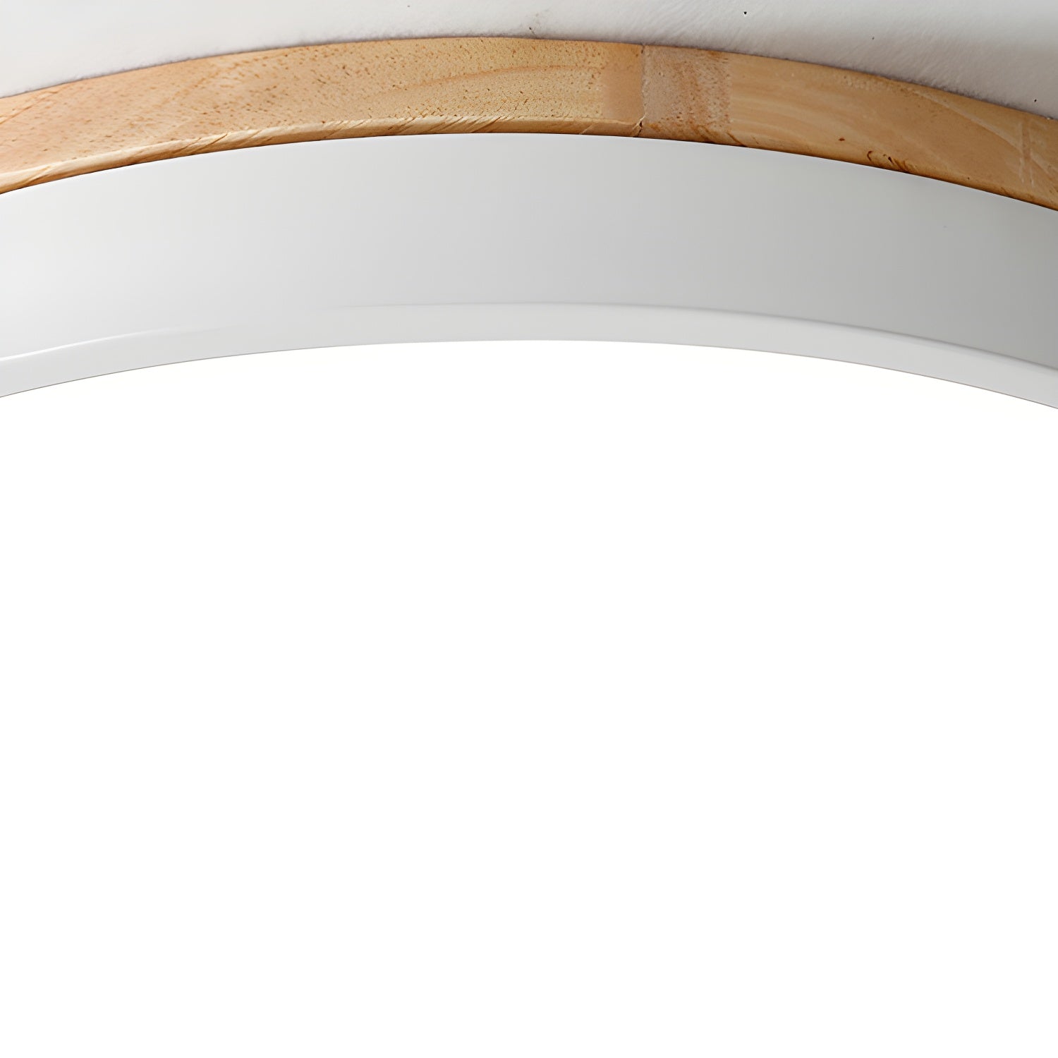 Zara Circular Wood Ceiling Lamp - Lumpaz