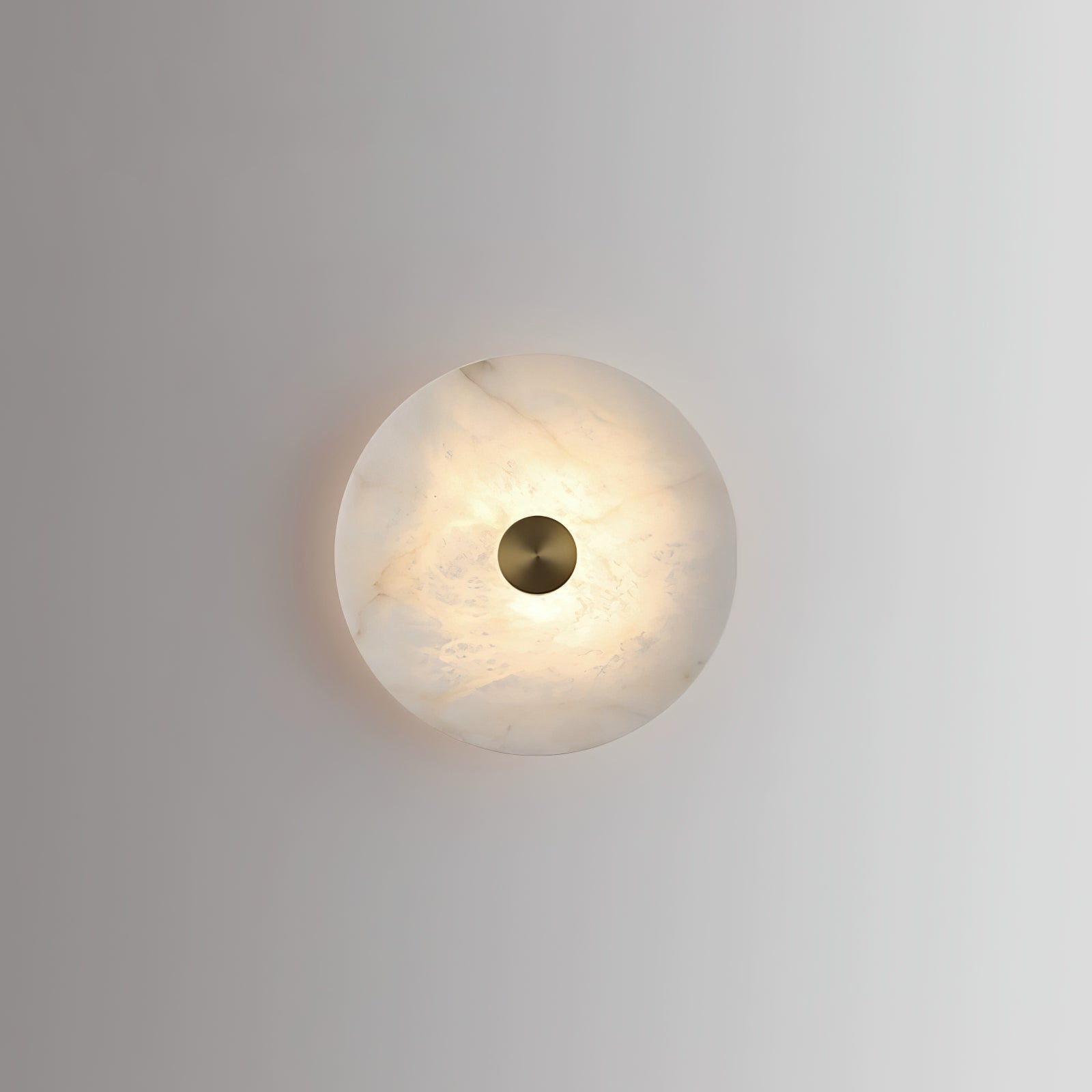 Disc Shaped Alabaster Wall Light - Lumpaz