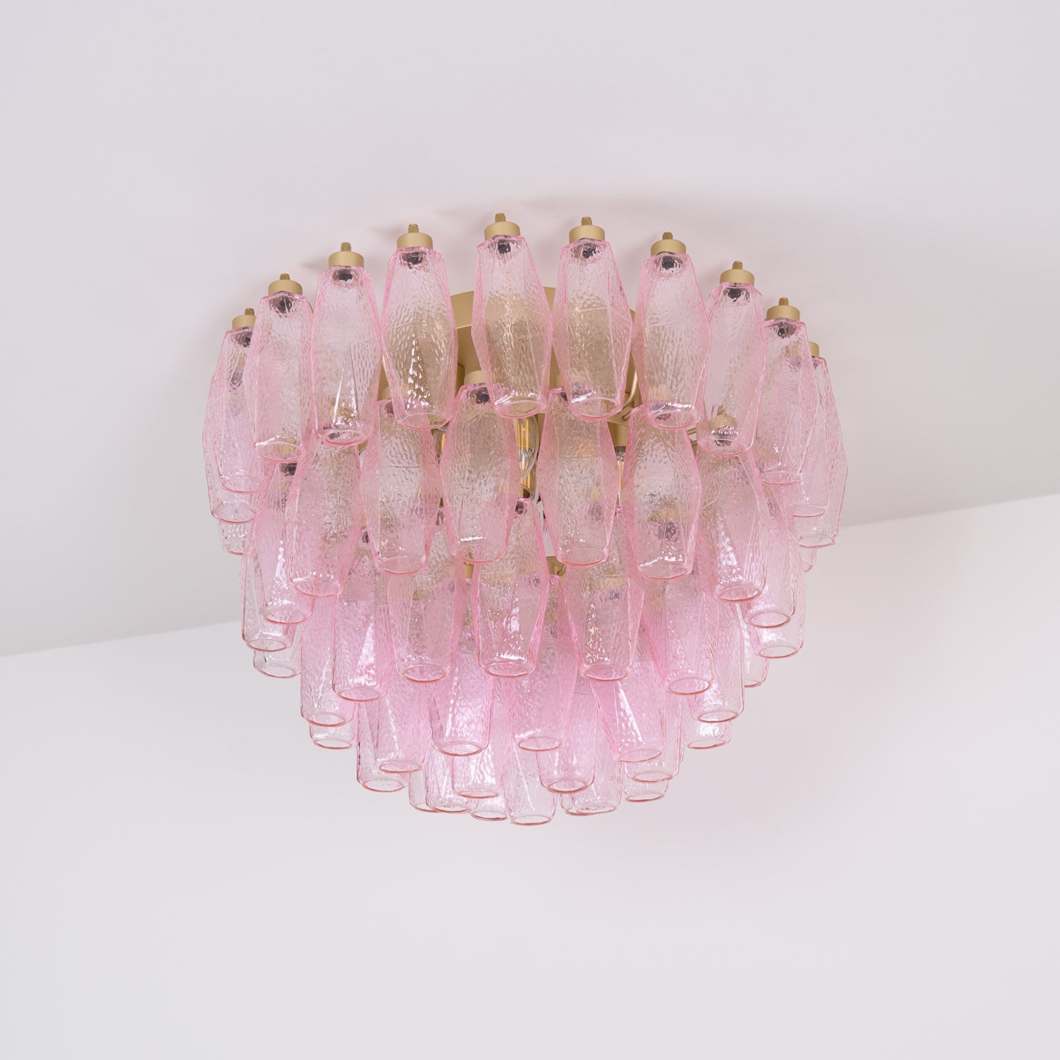 Poliedri Murano Pink Ceiling Light - Lumpaz