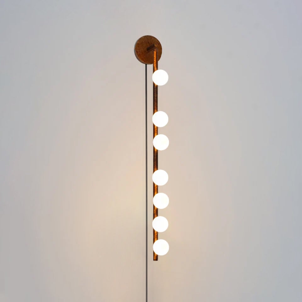 Brass Glass Tube Plug-in Wall Lamp - Lumpaz