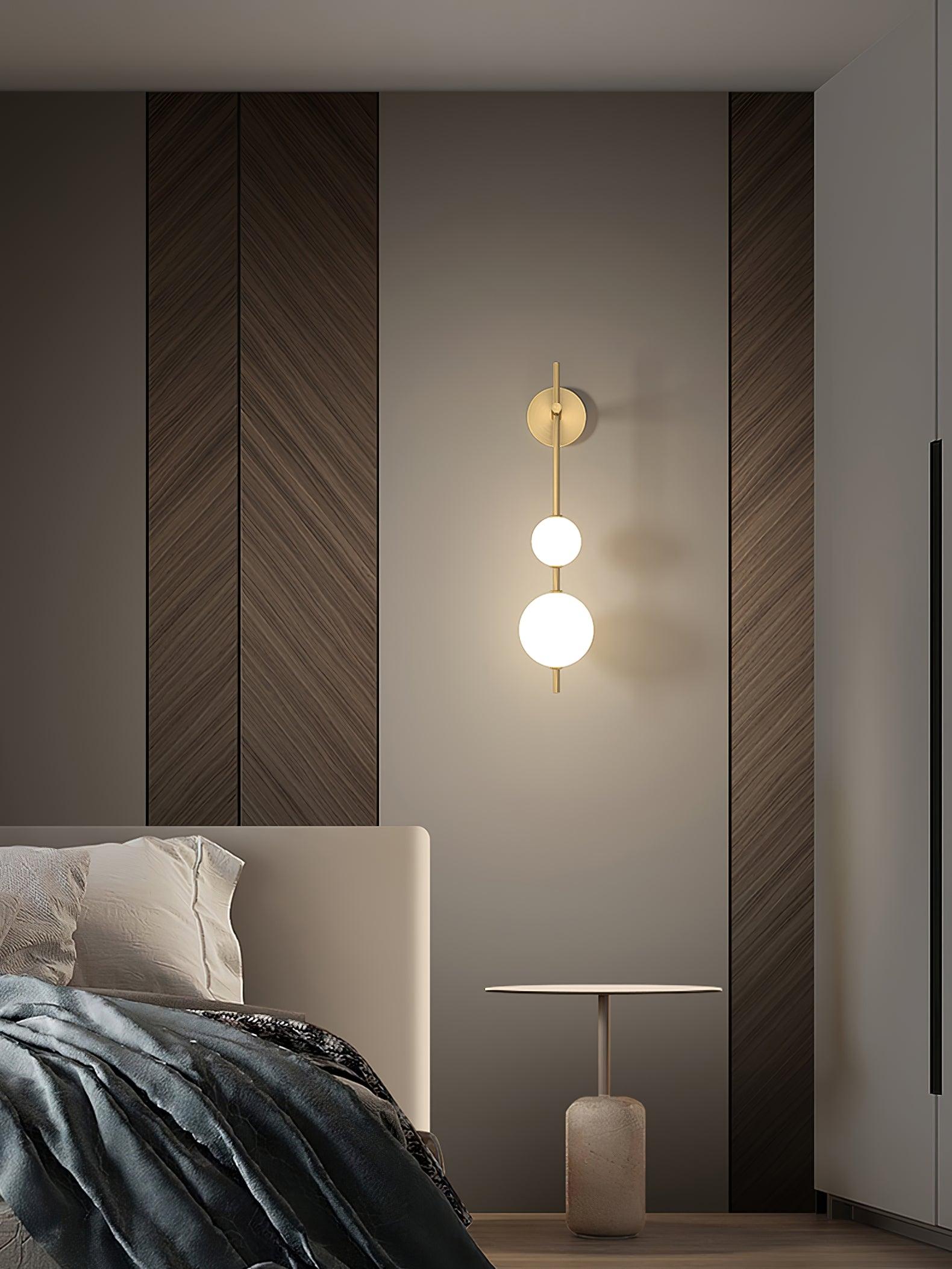 Vertical Globe Plug-in Wall Lamp - Lumpaz