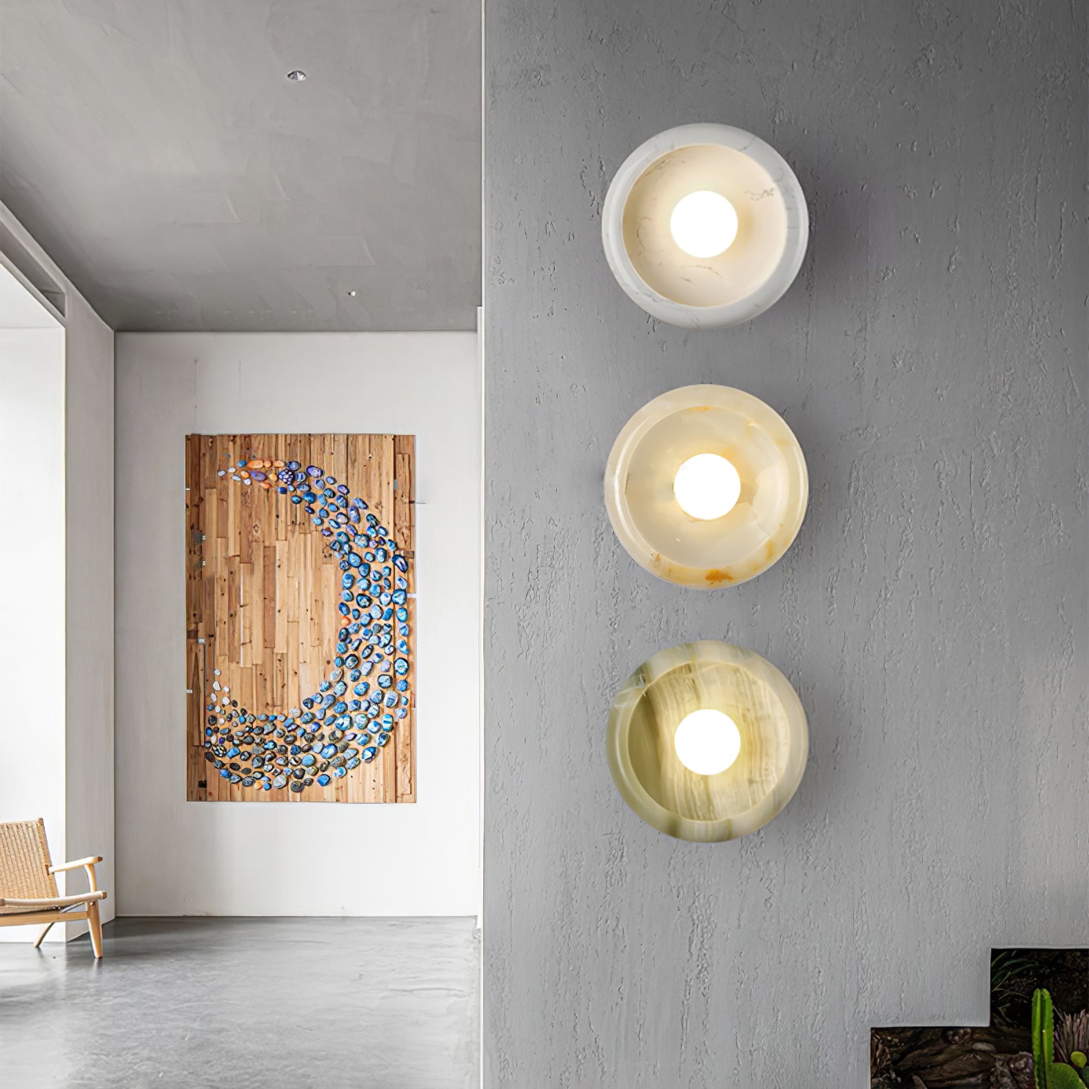 Eclipse Jade Wall Sconce - Lumpaz