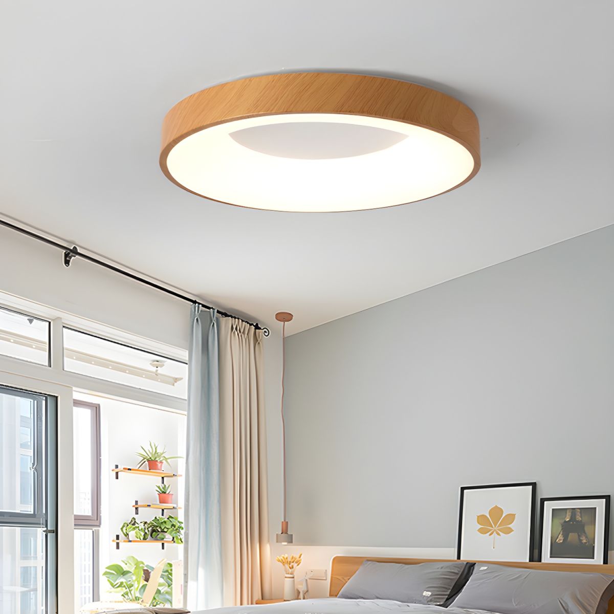 Mila Round Flush Mount Ceiling Lamp - Lumpaz