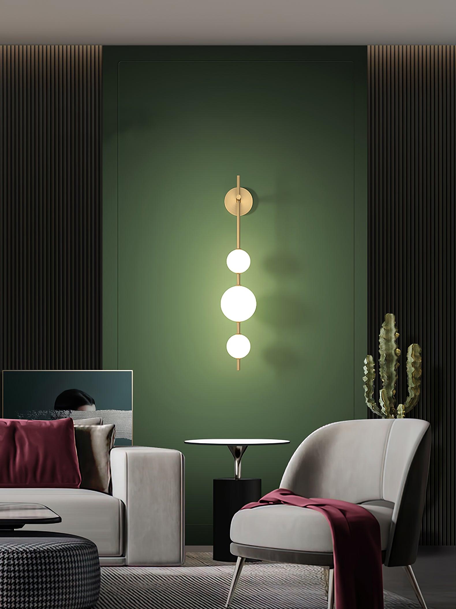Vertical Globe Plug-in Wall Lamp - Lumpaz