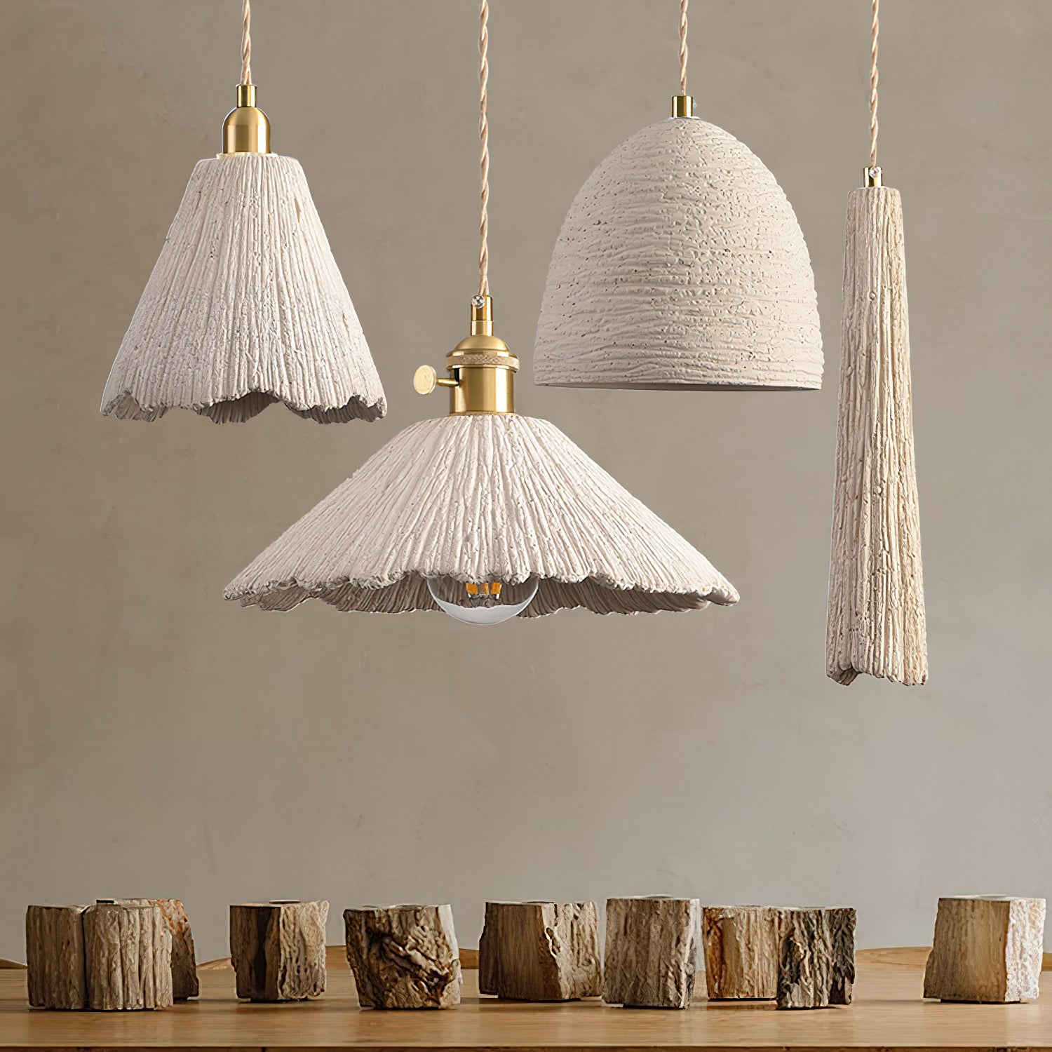 Microcement Pendant Lamp - Lumpaz
