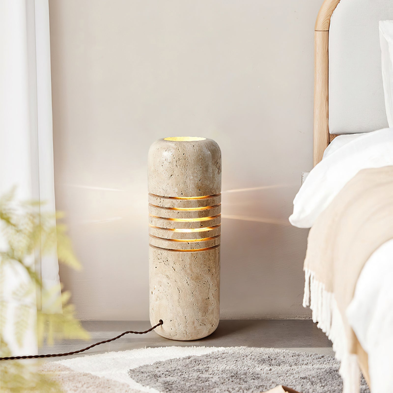 Big Stone Bucket Floor Lamp - Lumpaz